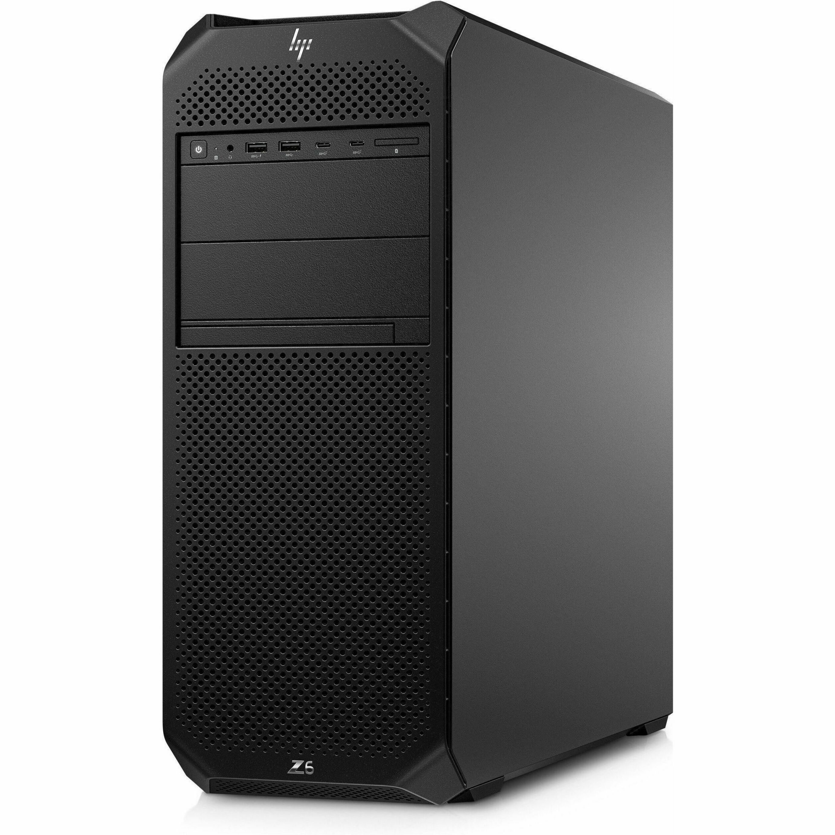 HP Z6 G5 Workstation - 1 Xeon w5-3435X - 32 GB - 512 GB SSD - Tower - Black - Intel W790 Chip - Serial ATA/600 Controller - 0, 1, 5, 10 RAID Levels - Gigabit Ethernet — left