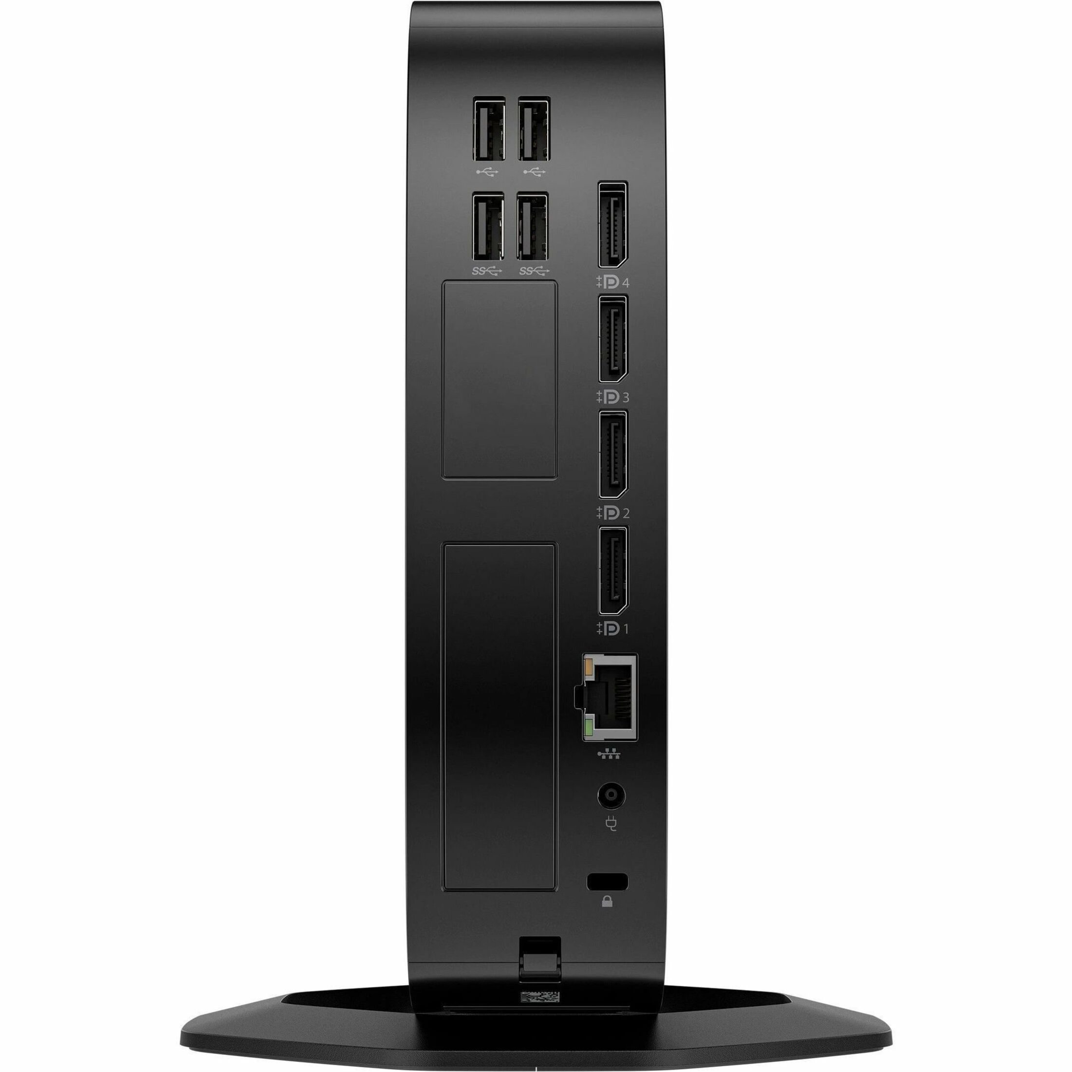 HP Elite t755 Thin Client Ryzen V2546 Hexa-core (6 Core) 3 GHz - TAA Compliant - AMD Chip - 8 GB RAM DDR4 SDRAM - DDR4-3200/PC4-25600 - 32 GB Flash - Gigabit Ethernet - IGEL OS - DisplayPort - Network (RJ-45) - 7 Total USB Port(s) - 2 USB 2.0 Port(s) - USB Type-C - 90 W — rear