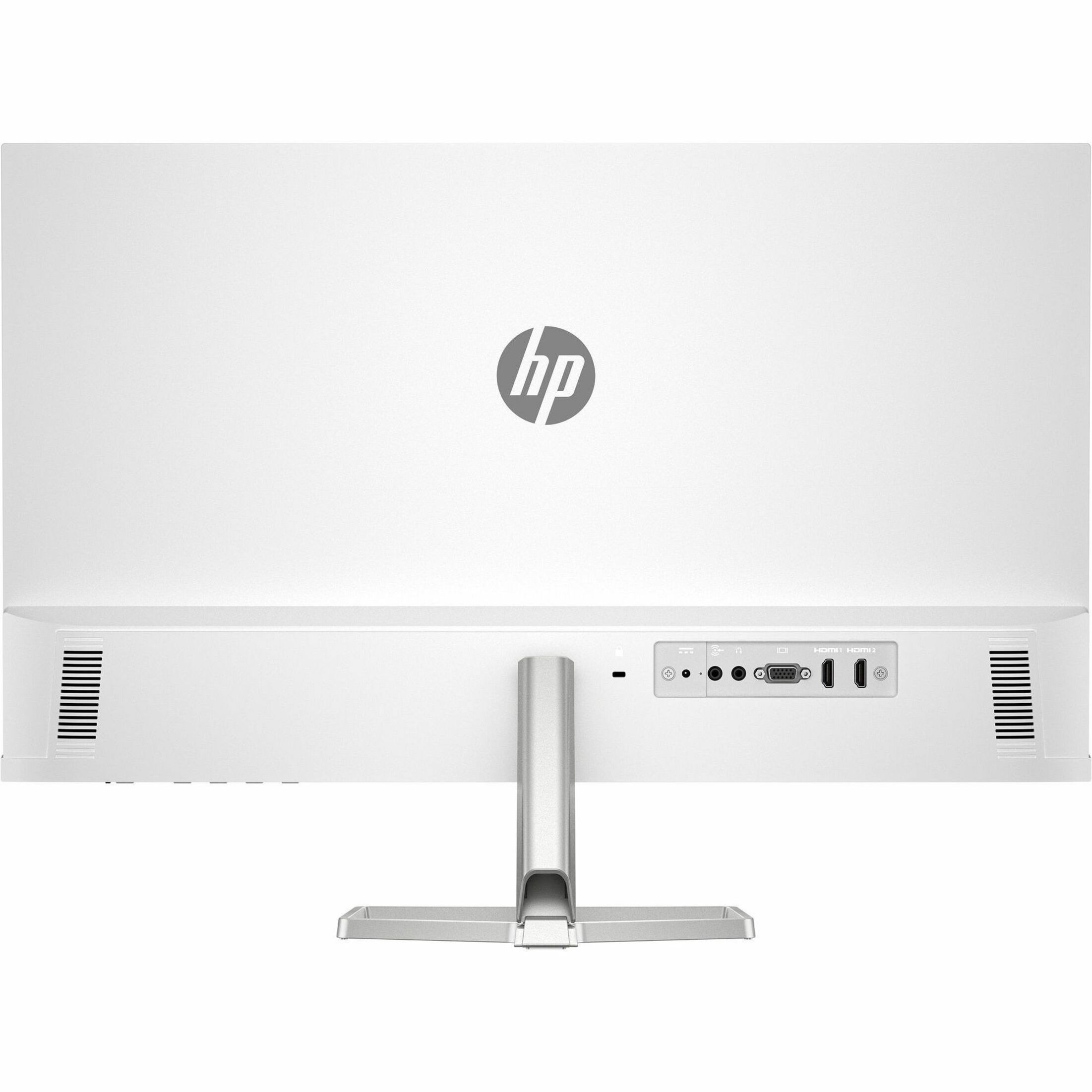 HP 527sa 27" Class Full HD LED Monitor - 16:9 - White - 27" Viewable - In-plane Switching (IPS) Technology - Edge LED Backlight - 1920 x 1080 - 16.7 Million Colors - 300 Nit - 5 ms - 100 Hz Refresh Rate - Speakers - HDMI - VGA — rearmaximum