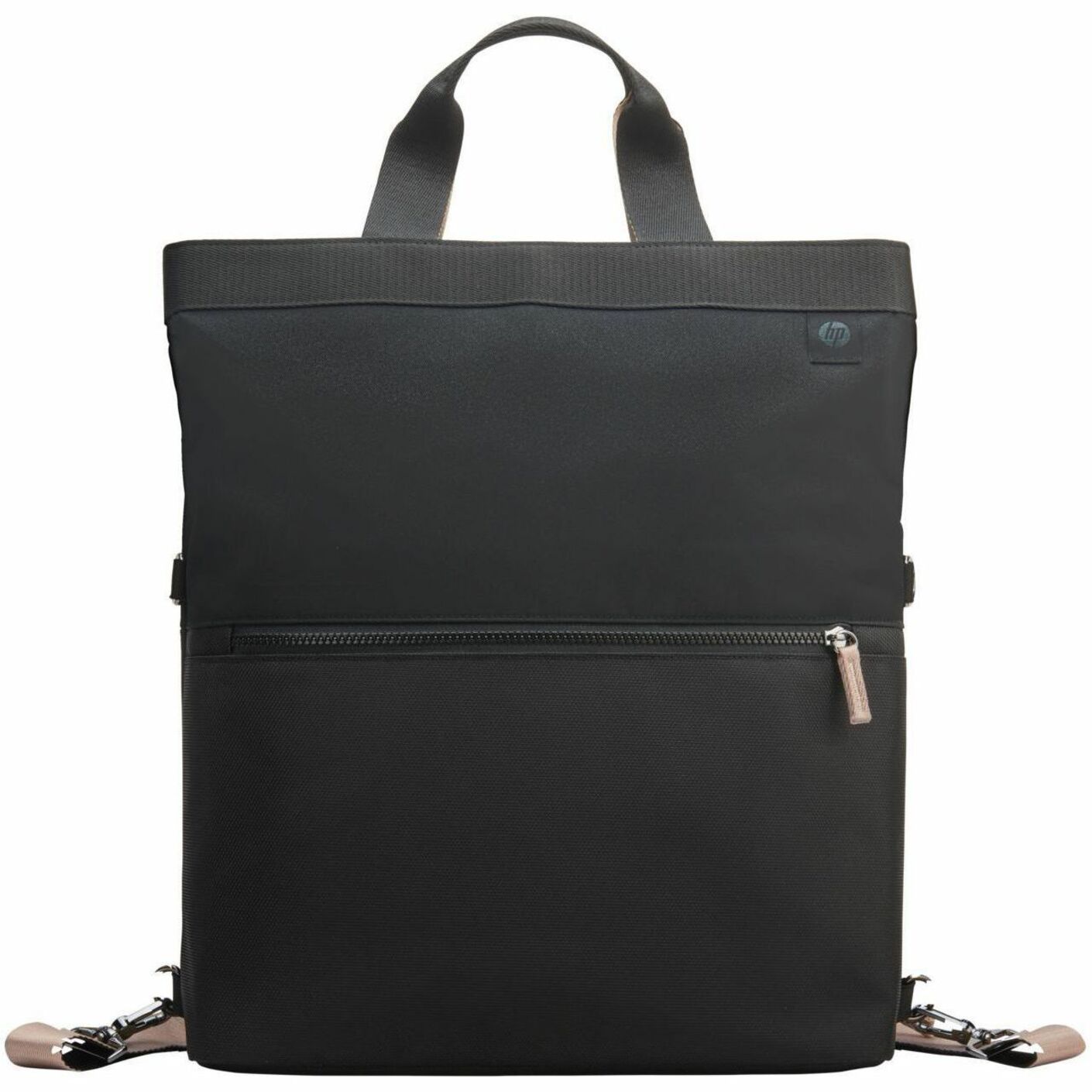 HP Carrying Case (Backpack/Tote) for 14" to 14.1" Notebook - Black, Taupe - RFID Resistant, Water Resistant - Plastic, Polyethylene Foam Body - D-ring, Shoulder Strap, Trolley Strap, Luggage Strap - 4.76 gal Volume Capacity