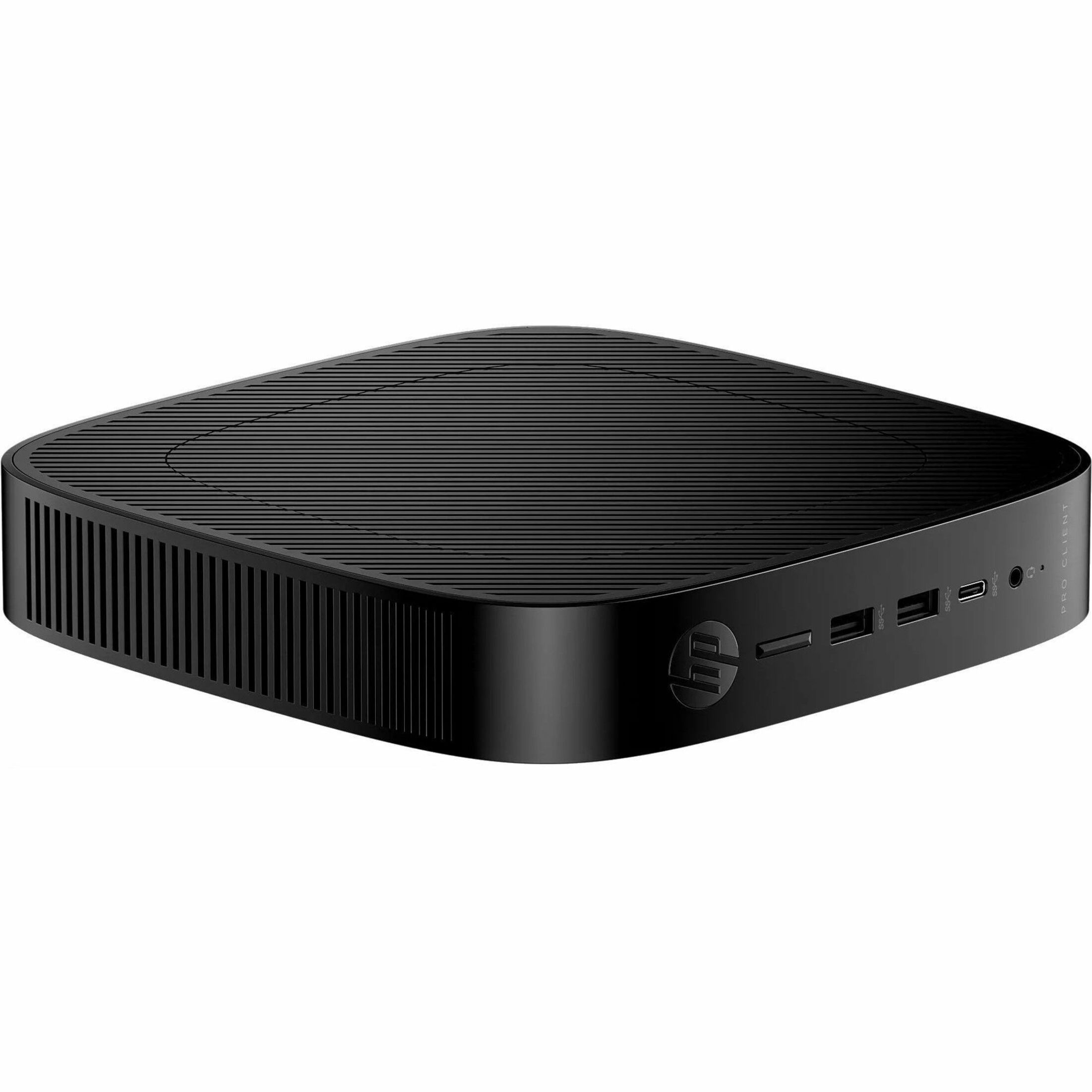 HP Pro t550 Thin Client Celeron J6412 Quad-core (4 Core) 2 GHz - TAA Compliant - Intel Chip - 8 GB RAM DDR4 SDRAM - DDR4-3200/PC4-25600 - 32 GB Flash - Gigabit Ethernet - IGEL OS - DisplayPort - Network (RJ-45) - 7 Total USB Port(s) - 2 USB 2.0 Port(s) - USB Type-C - 45 W — topmaximum