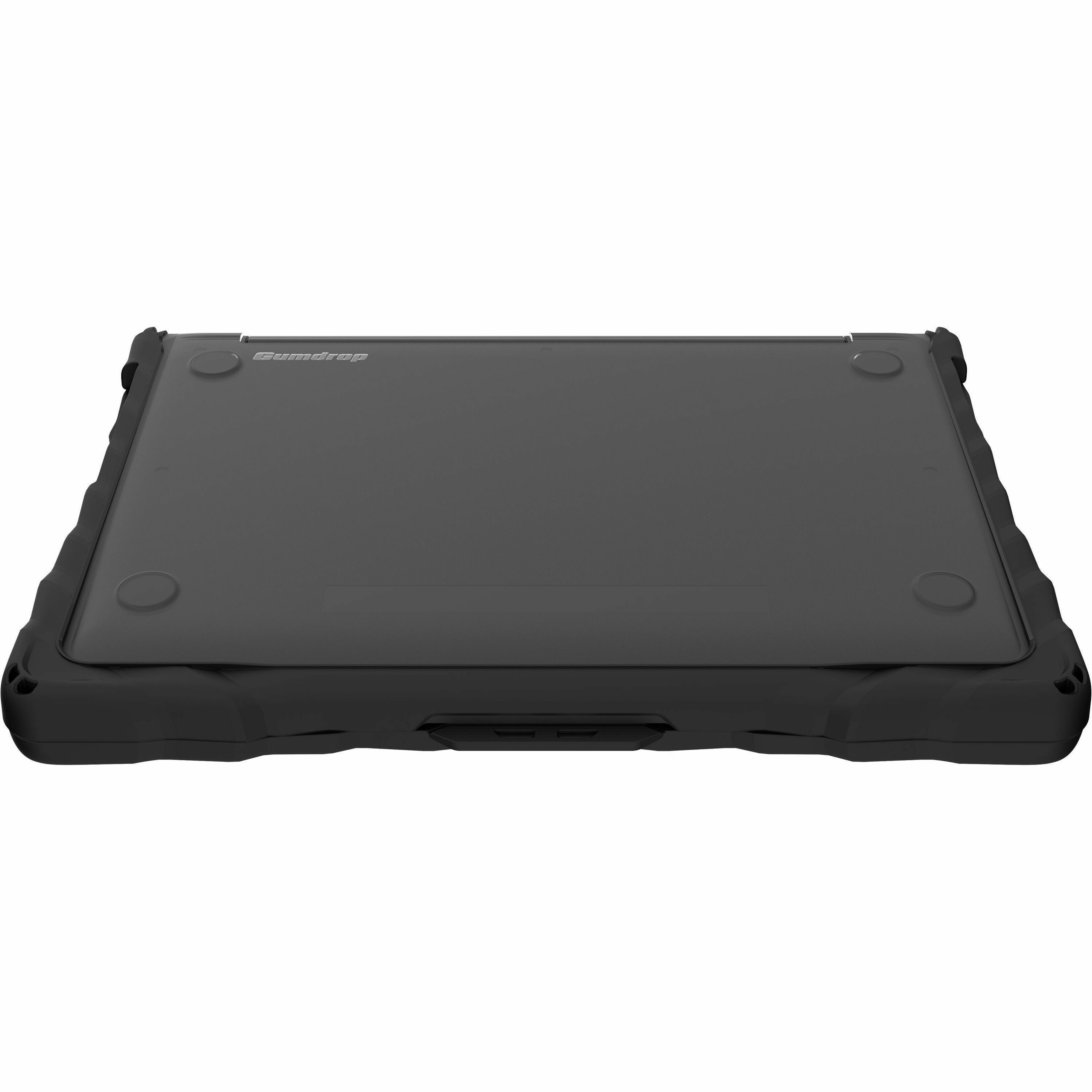 Gumdrop DropTech for HP Fortis G11 14" Chromebook - For HP Clamshell Chromebook - Black, Transparent - Shock Absorbing, Drop Resistant, Shock Resistant, Bump Resistant - Thermoplastic Polyurethane (TPU), Polycarbonate, Thermoplastic Polyurethane (TPU) Rubber - Rugged — alternate image1