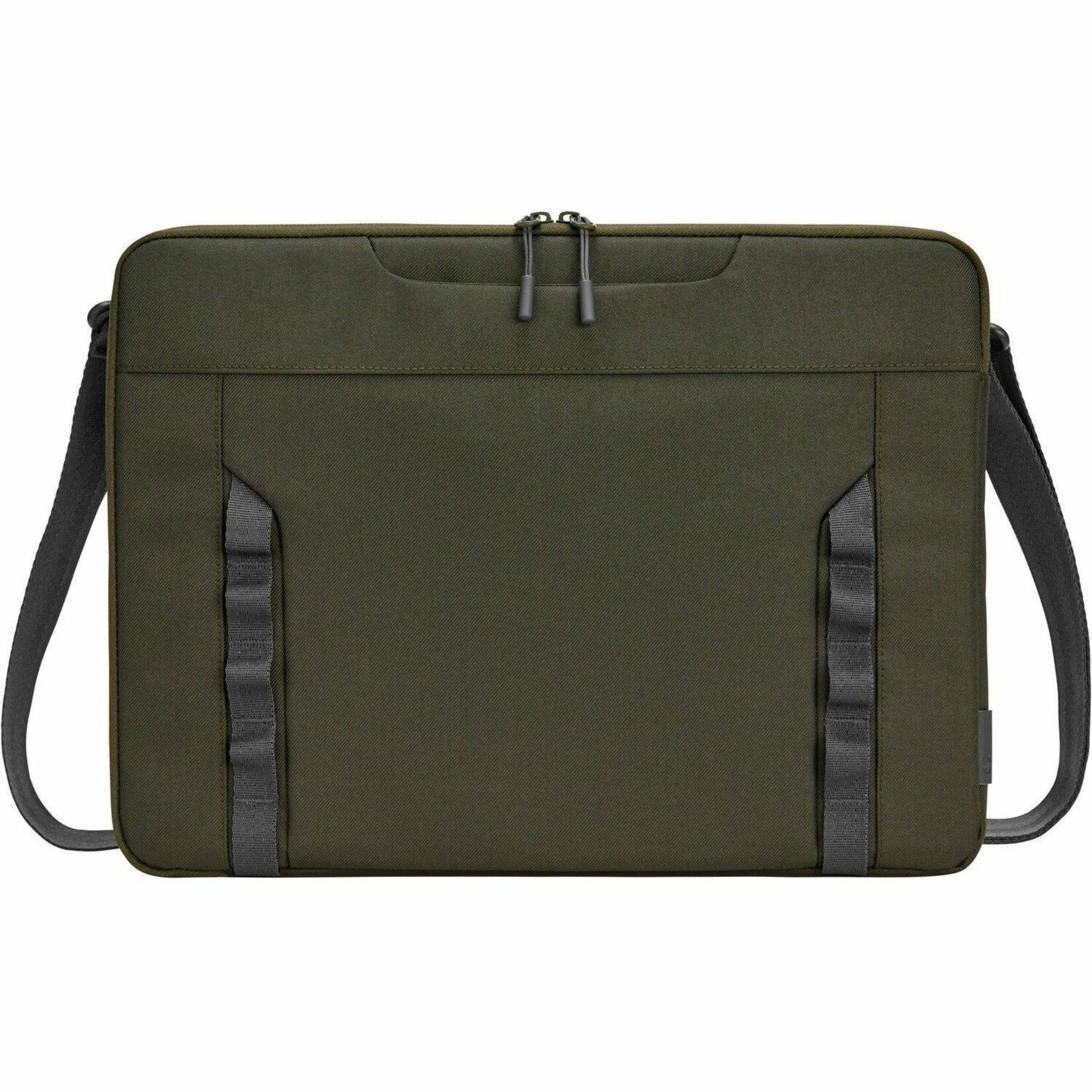 HP Carrying Case (Sleeve) for 14" to 14.1" Notebook - Gray, Green - Water Resistant - Plastic, Polyethylene Foam Body - Handle, Shoulder Strap - 10.2" Height x 14" Width x 0.9" Depth - 1.06 gal Volume Capacity