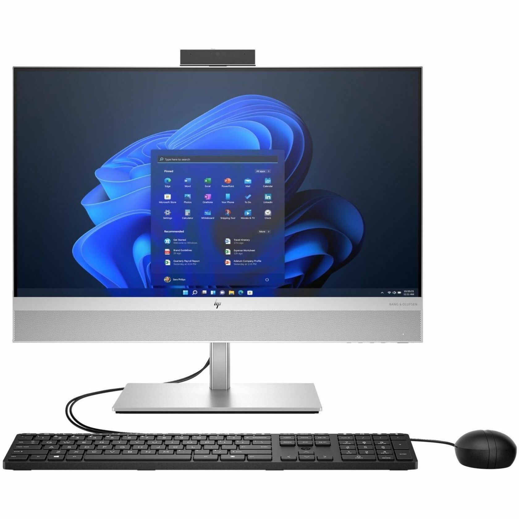 HP EliteOne 840 G9 All-in-One Computer - Intel Core i5 14th Gen i5-14500 - vPro Technology - 16 GB - 256 GB SSD - 23.8" Full HD - Desktop - Smart Buy - Intel Q670 Chip - 1920 x 1080 - Windows 11 Pro - Intel UHD Graphics 770 DDR5 SDRAM - French Keyboard - IEEE 802.11ax Wireless LAN — front