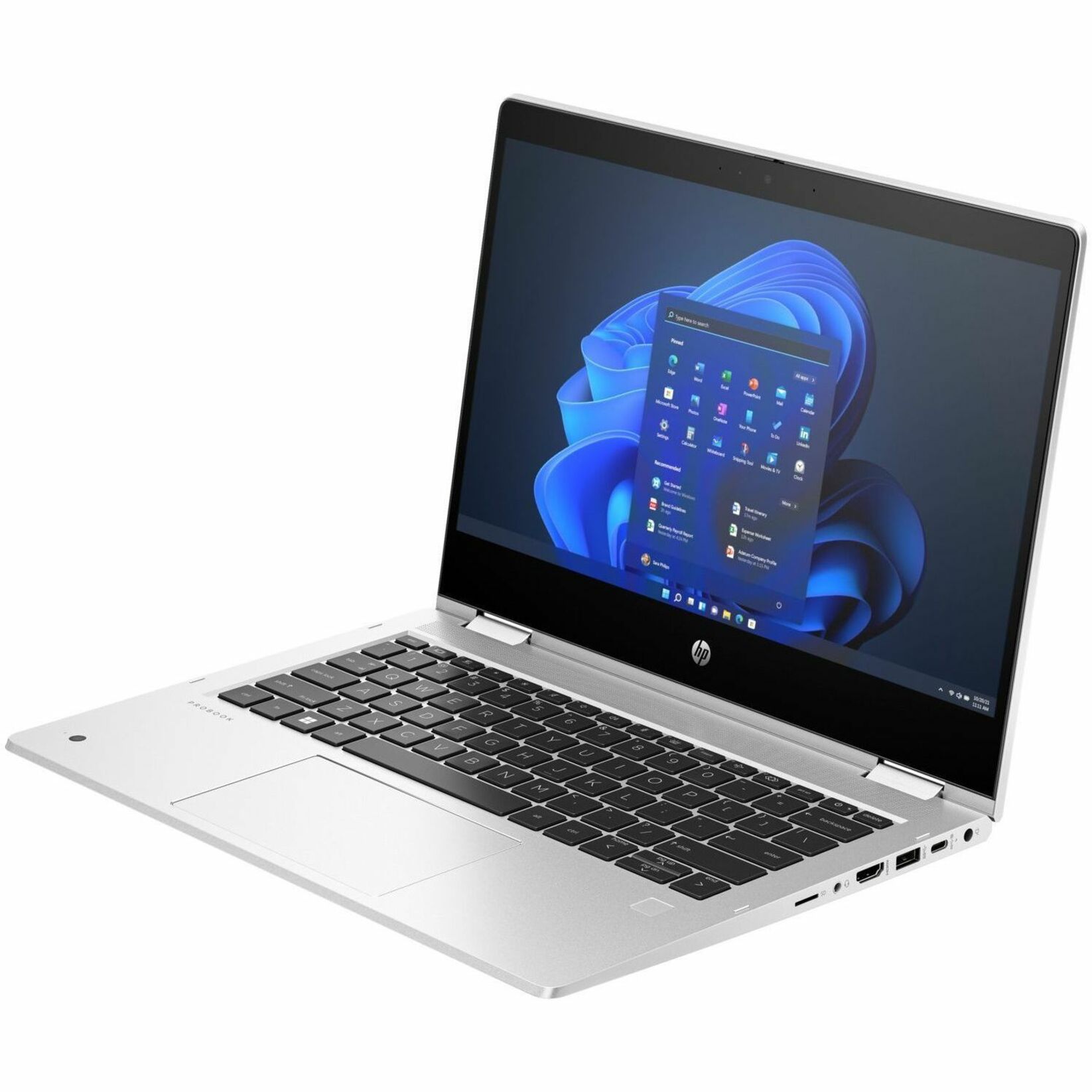 HP Pro x360 435 G10 13.3" Touchscreen Convertible 2 in 1 Notebook - Full HD - 60 Hz - AMD Ryzen 5 7530U - 16 GB - 256 GB SSD - AMD Chip - 1920 x 1080 - BrightView - IEEE 802.11ax Wireless LAN Standard — alternate image3