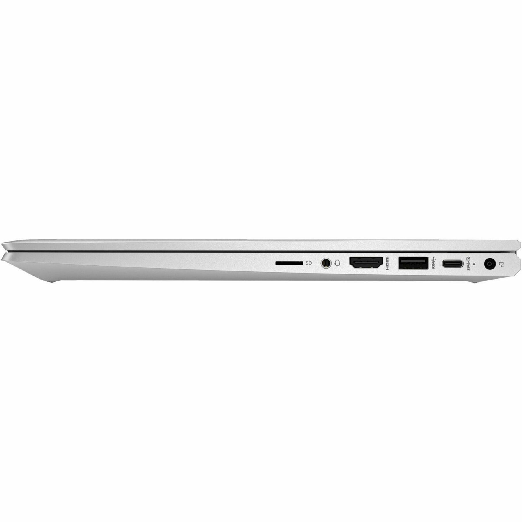 HP Pro x360 435 G10 13.3" Touchscreen Convertible 2 in 1 Notebook - Full HD - 60 Hz - AMD Ryzen 5 7530U - 16 GB - 256 GB SSD - AMD Chip - 1920 x 1080 - BrightView - IEEE 802.11ax Wireless LAN Standard — left