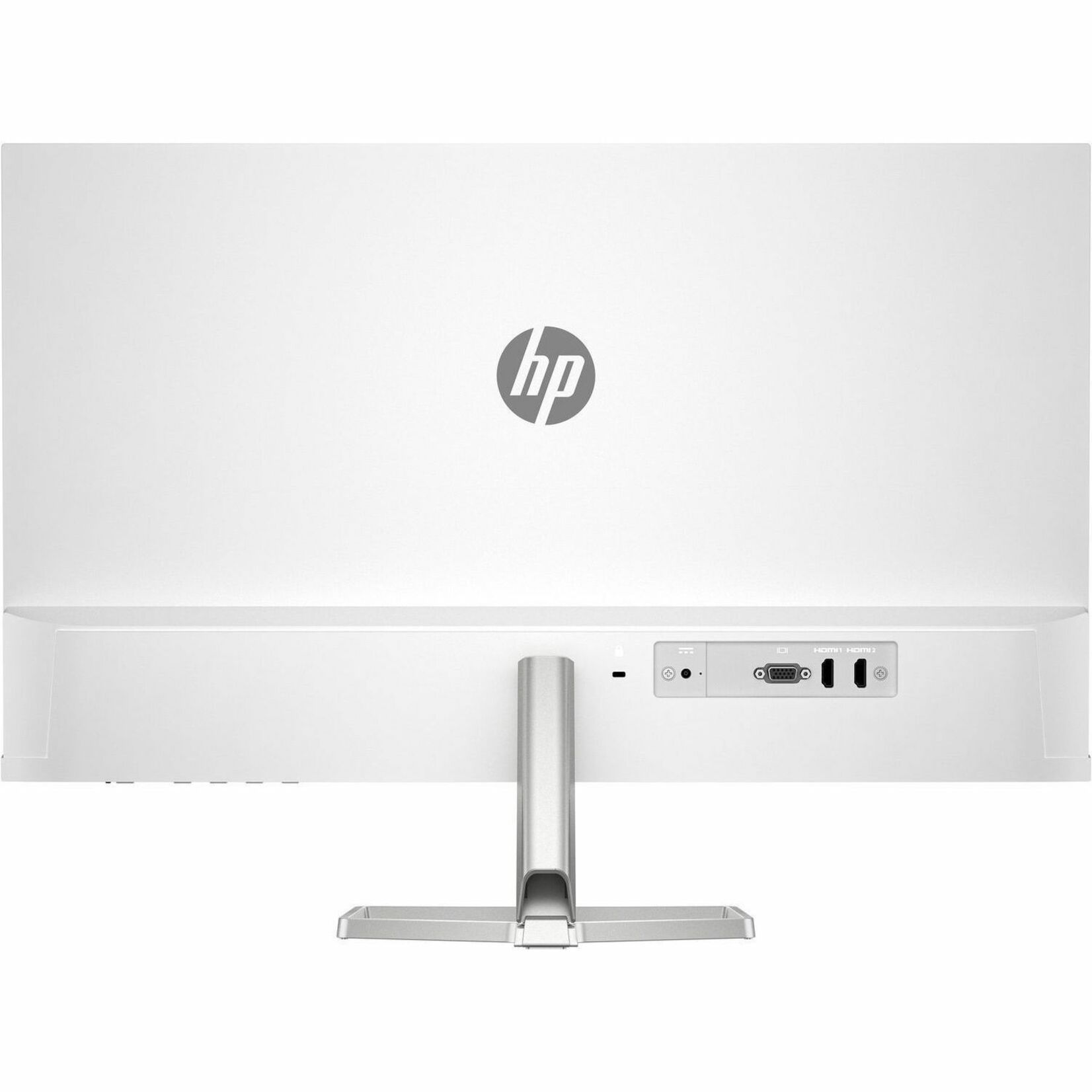 HP 527sw 27" Class Full HD LED Monitor - 16:9 - White - 27" Viewable - In-plane Switching (IPS) Technology - Edge LED Backlight - 1920 x 1080 - 16.7 Million Colors - 300 Nit - 5 ms - 100 Hz Refresh Rate - HDMI - VGA — rear