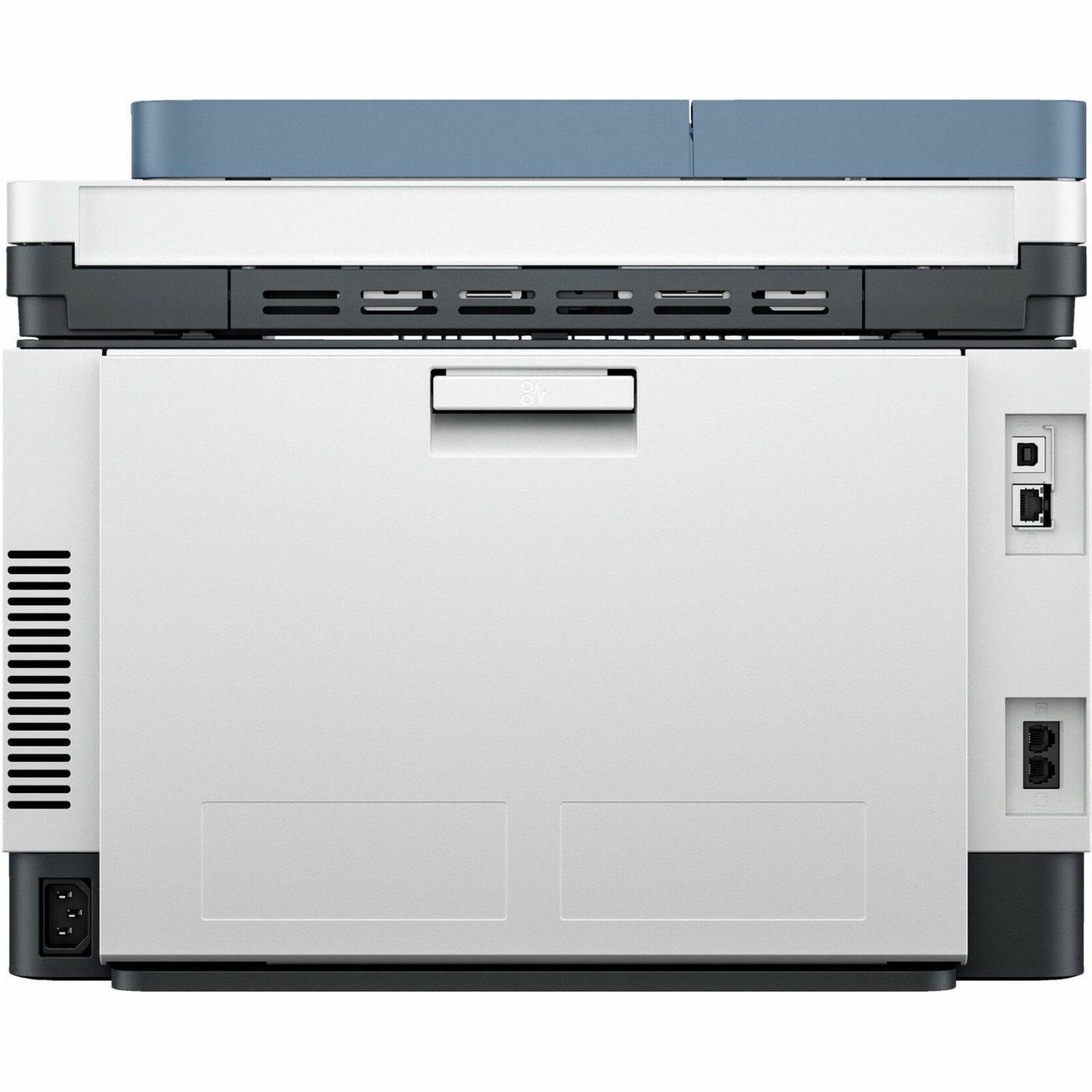 HP LaserJet Pro 3301sdw Wireless Laser Multifunction Printer - Color - Copier/Printer/Scanner - 600 x 600 dpi Print - Automatic Duplex Print - Up to 40000 Pages Monthly - Flatbed, ADF Scanner - Gigabit Ethernet - Wireless LAN - HP Smart App, Apple AirPrint, Mopria, Wi-Fi Direct - For Plain Paper Print — rearmaximum