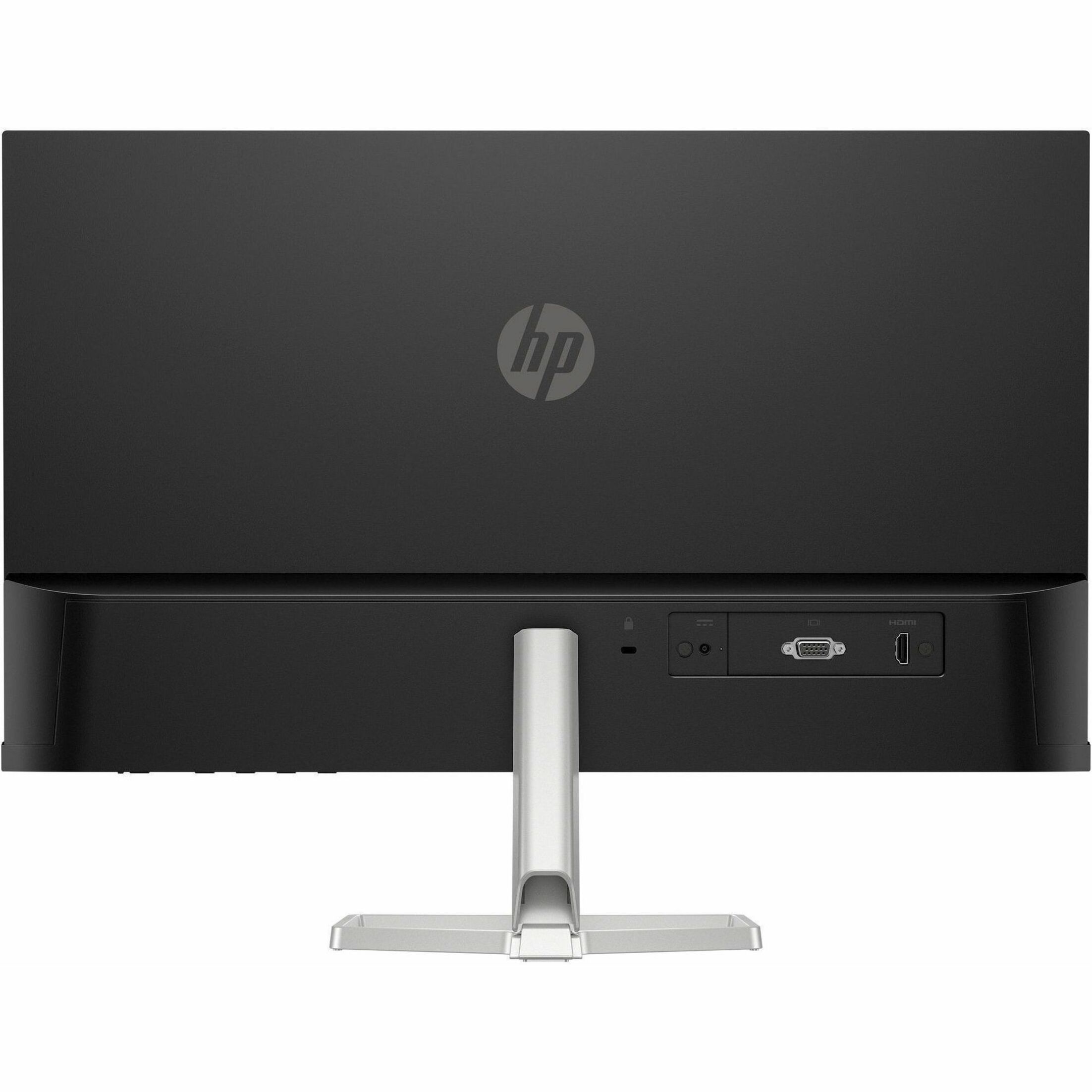 HP 524sf 24" Class Full HD LCD Monitor - 16:9 - 23.8" Viewable - In-plane Switching (IPS) Technology - 1920 x 1080 - 16.7 Million Colors - 300 Nit - 5 ms - 100 Hz Refresh Rate - HDMI - VGA — rear