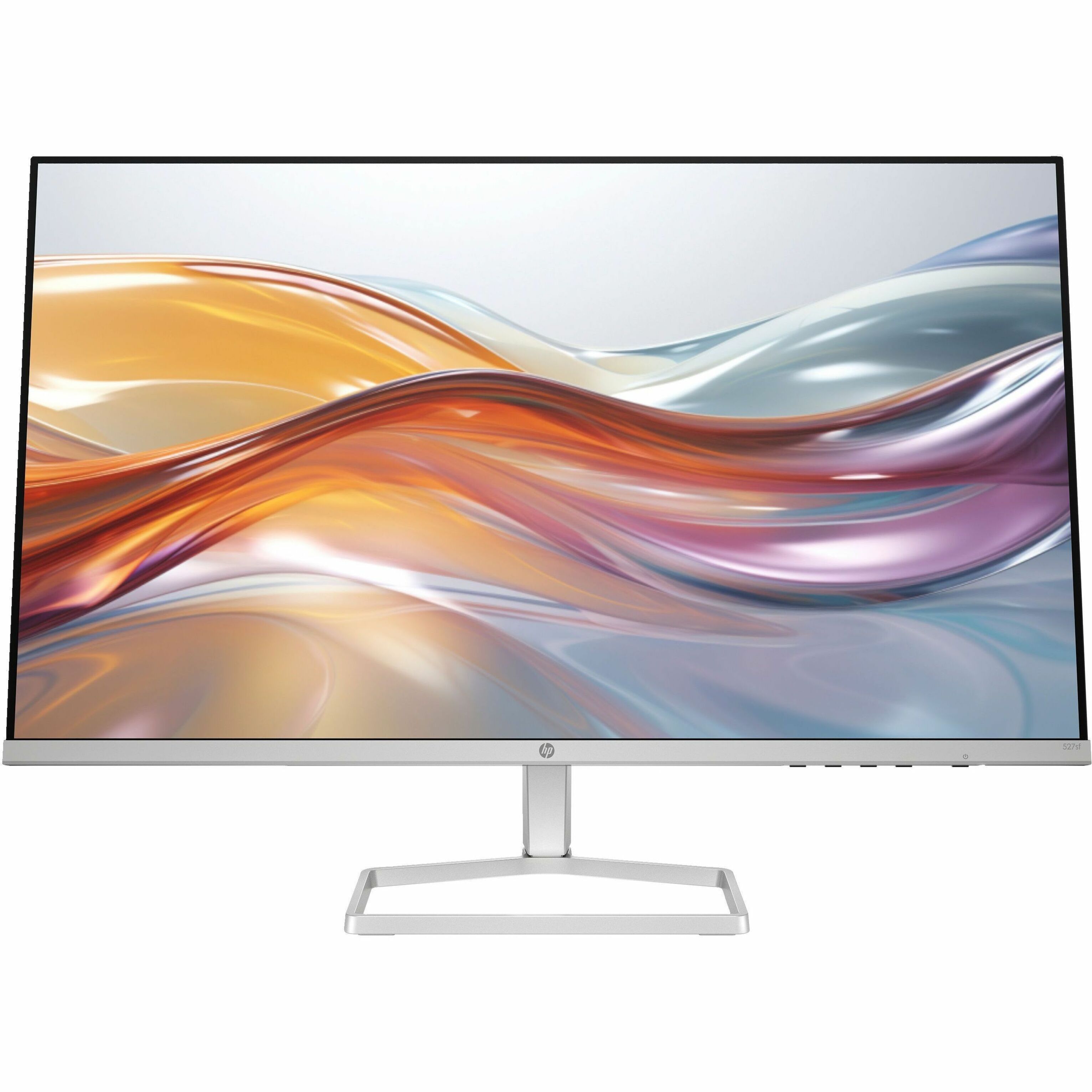 HP 527sf 27" Class Full HD LCD Monitor - 16:9 - 27" Viewable - In-plane Switching (IPS) Technology - 1920 x 1080 - 16.7 Million Colors - 300 Nit - 5 ms - 100 Hz Refresh Rate - Tilt - HDMI - VGA — front
