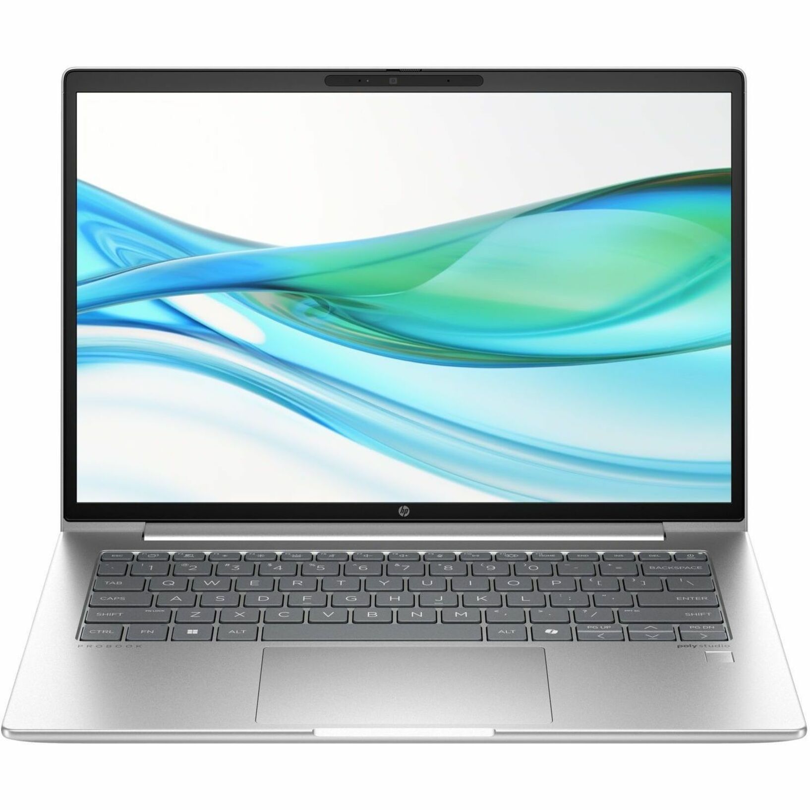 HP ProBook 440 G11 14" Notebook - WUXGA - Intel Core Ultra 7 155U - 16 GB - 512 GB SSD - Pike Silver - Intel Chip - 1920 x 1200 - In-plane Switching (IPS) Technology - Front Camera/Webcam - IEEE 802.11ax Wireless LAN Standard — frontmaximum