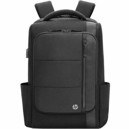 HP Renew Executive Carrying Case (Backpack) for 16" to 16.1" Notebook - Black - Water Resistant, RFID Resistant - Plastic, Fabric, Expanded Polyethylene Foam (EPE) Body - Shoulder Strap, Trolley Strap - 4.54 gal Volume Capacity — frontmaximum