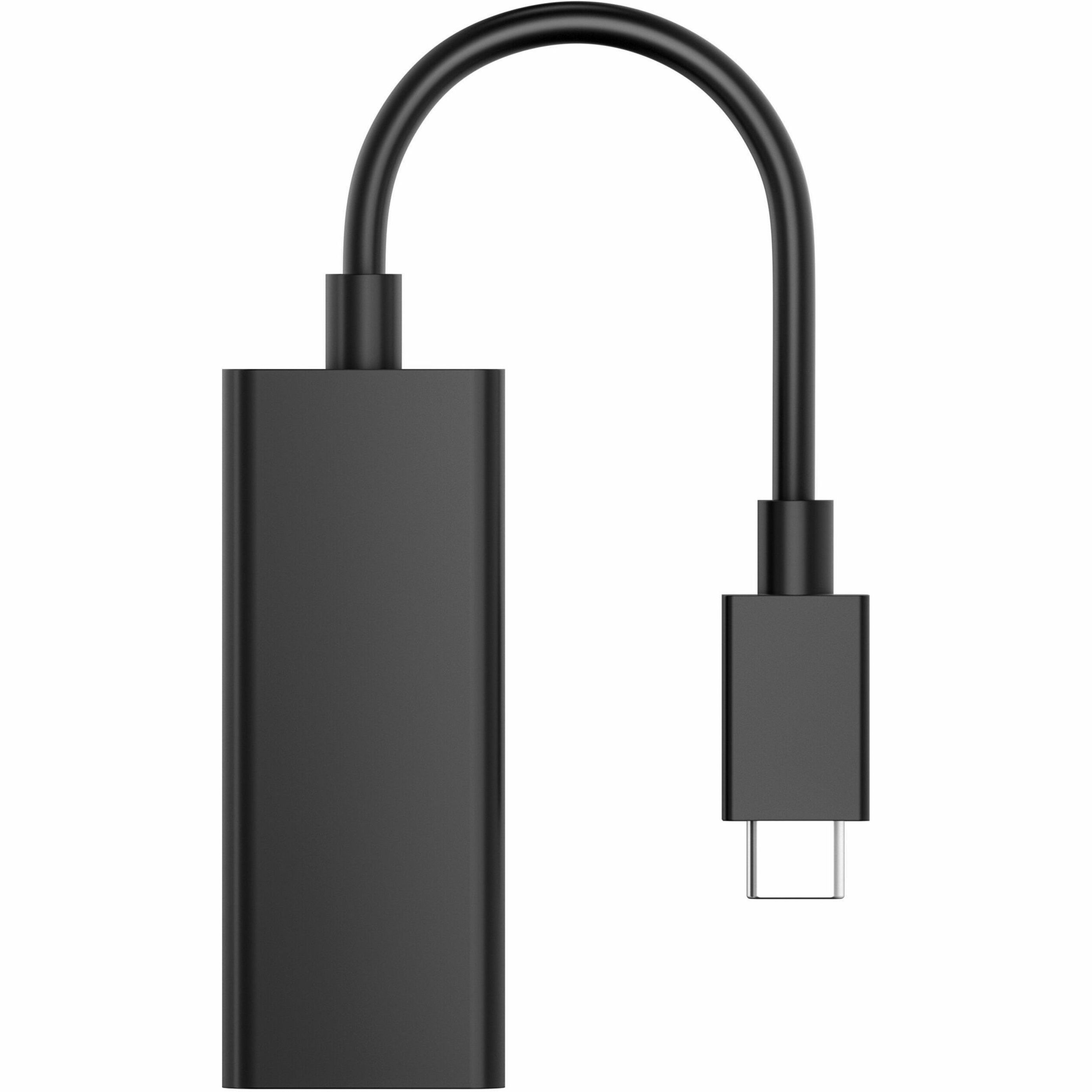 HP USB-C to DisplayPort Adapter G2 - 1 x DisplayPort 1.4 Digital Audio/Video - Female - 1 x USB Type C - Male - 7680 x 4320 Supported - Black — alternate image4