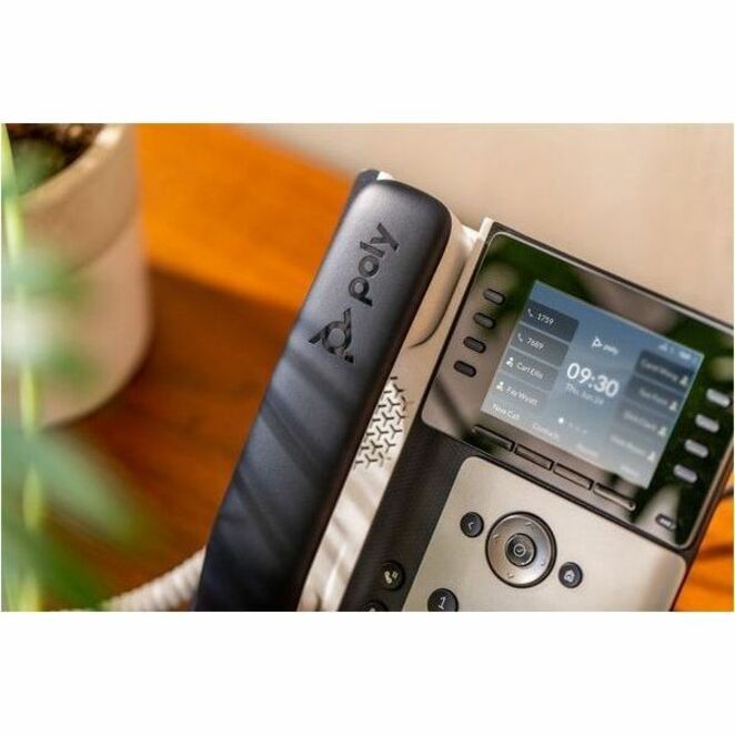 Poly Edge E300 IP Phone and PoE-enabled GSA/TAA - 32 x Total Line - VoIP - 3.5" LCD - 2 x Network (RJ-45) - PoE Ports — alternate image5