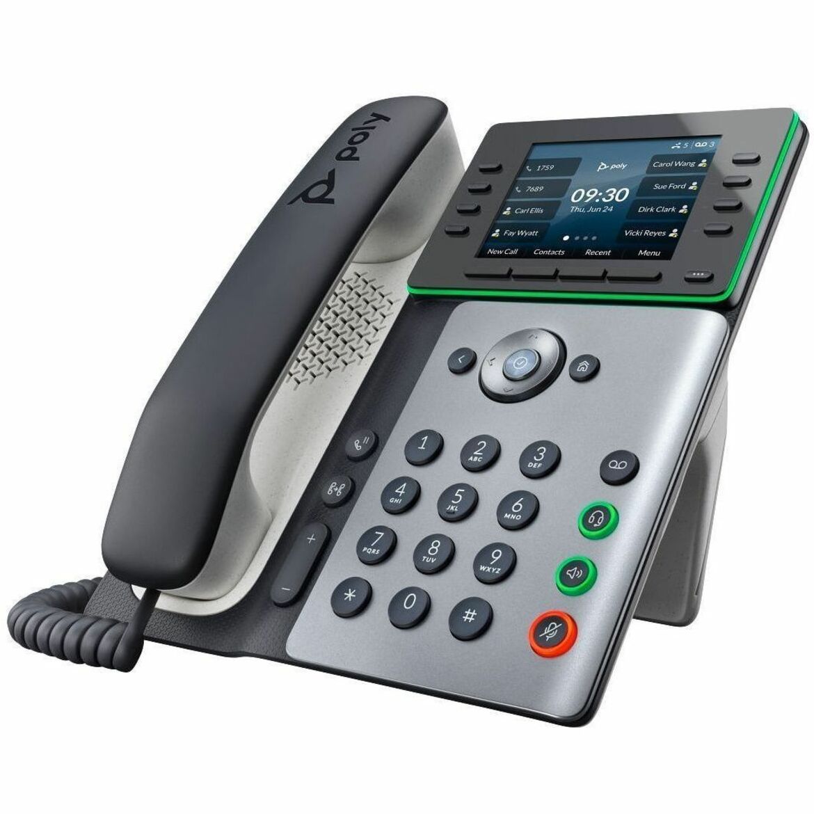 Poly Edge E320 IP Phone and PoE-enabled GSA/TAA - 32 x Total Line - VoIP - 3.5" LCD - 2 x Network (RJ-45) - PoE Ports — alternate image10