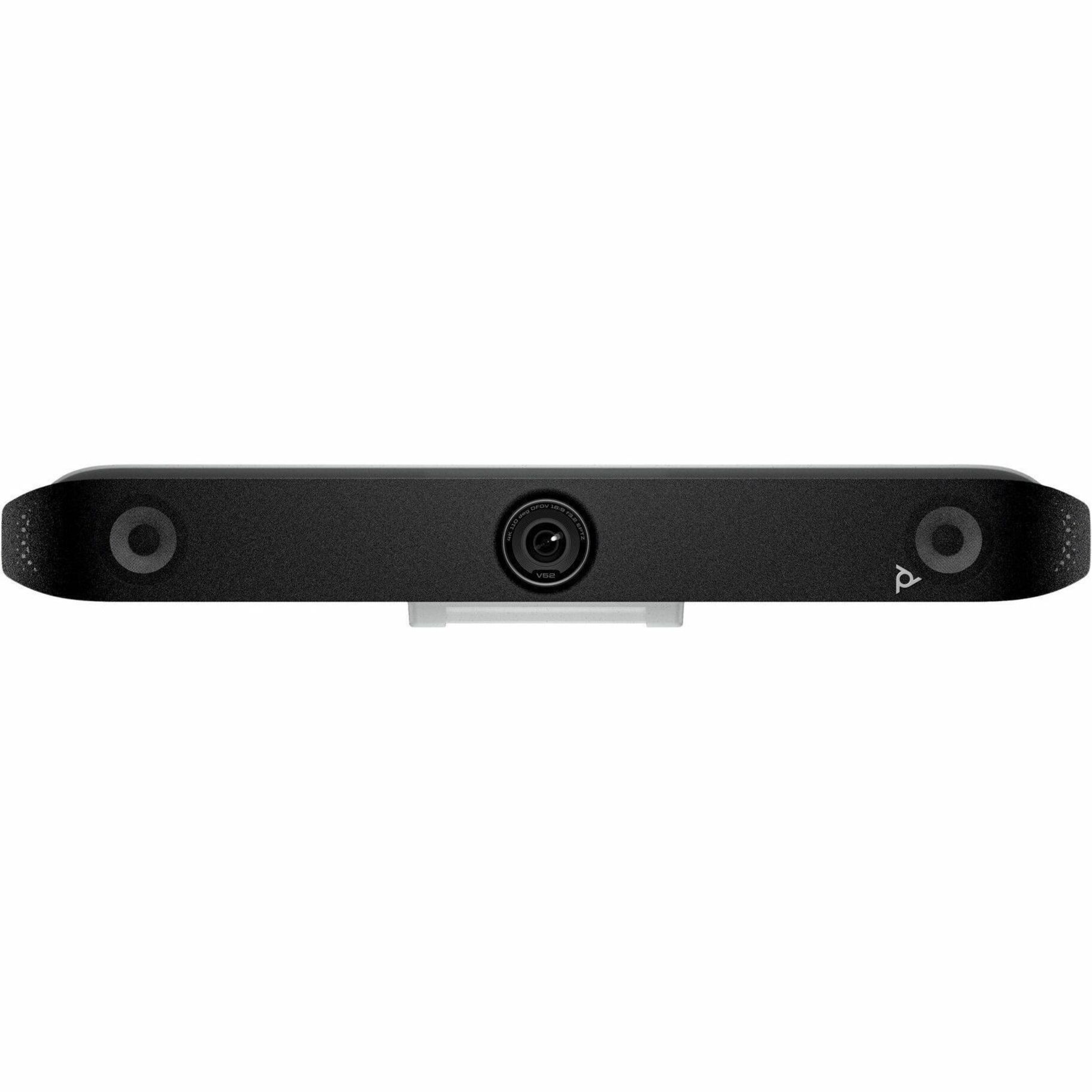 Poly Studio V52 USB Video Bar - For Video Conferencing, Meeting Space - Medium Room Size Supported - 3840 x 2160 Video (Live) - 4K UHD - 1 x Network (RJ-45) - 1 x HDMI In - 2 x HDMI Out - USB - Internal Speaker(s) — alternate image1
