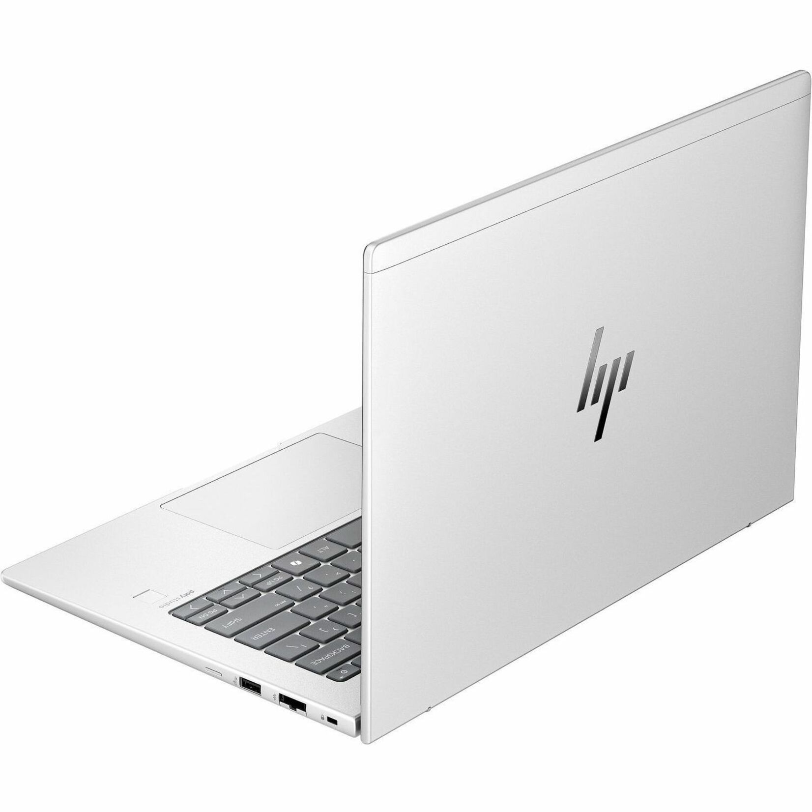 HP EliteBook 640 G11 14" Notebook - WUXGA - 60 Hz - Intel Core Ultra 5 135U - 16 GB - 256 GB SSD - Pike Silver Aluminum - Intel Chip - 1920 x 1200 - In-plane Switching (IPS) Technology - Front Camera/Webcam - IEEE 802.11ax Wireless LAN Standard — alternate image2