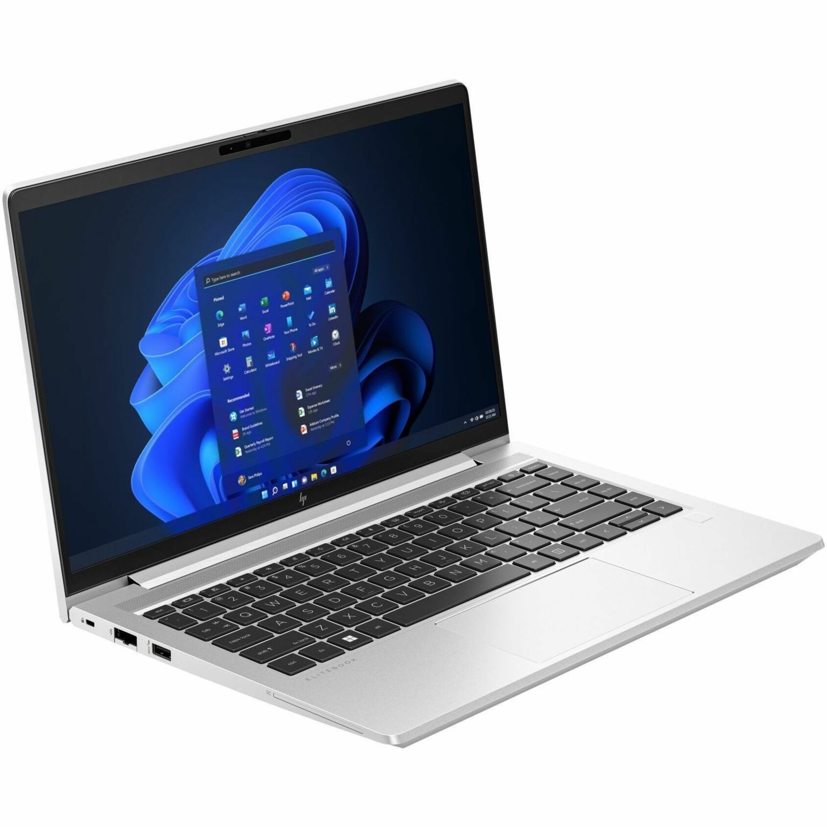 HP EliteBook 645 G10 14" Notebook - 4G - Full HD - AMD Ryzen 5 7530U - 8 GB - 256 GB SSD - Pike Silver Aluminum - AMD Chip - LTE-Advanced Pro - 1920 x 1080 - Windows 11 Pro - AMD Radeon Graphics - In-plane Switching (IPS) Technology - Front Camera/Webcam - IEEE 802.11ax Wireless LAN Standard — alternate image2