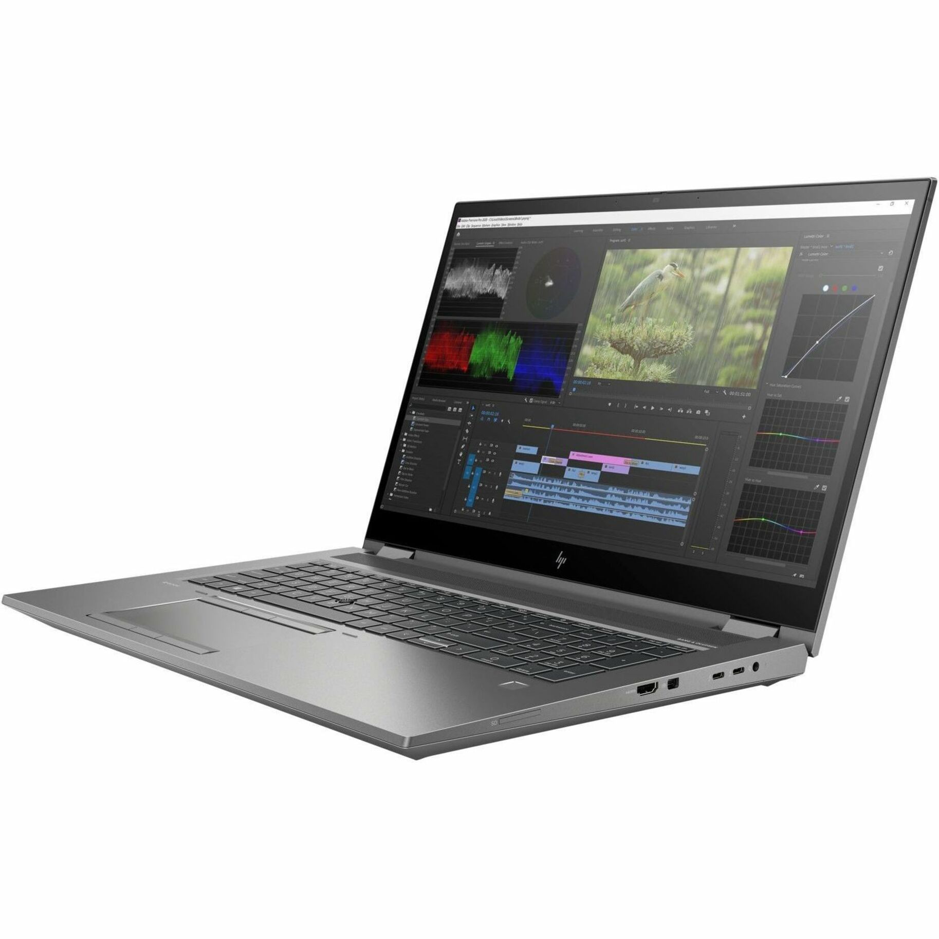 HP ZBook Fury G8 17.3" Mobile Workstation - Full HD - 60 Hz - Intel Core i5 11th Gen i5-11500H - 8 GB - 256 GB SSD - Silver - Refurbished - Intel WM590 Chip - 1920 x 1080 - In-plane Switching (IPS) Technology - Front Camera/Webcam - 14 Hours Battery Run Time - IEEE 802.11ax Wireless LAN Standard — alternate image1