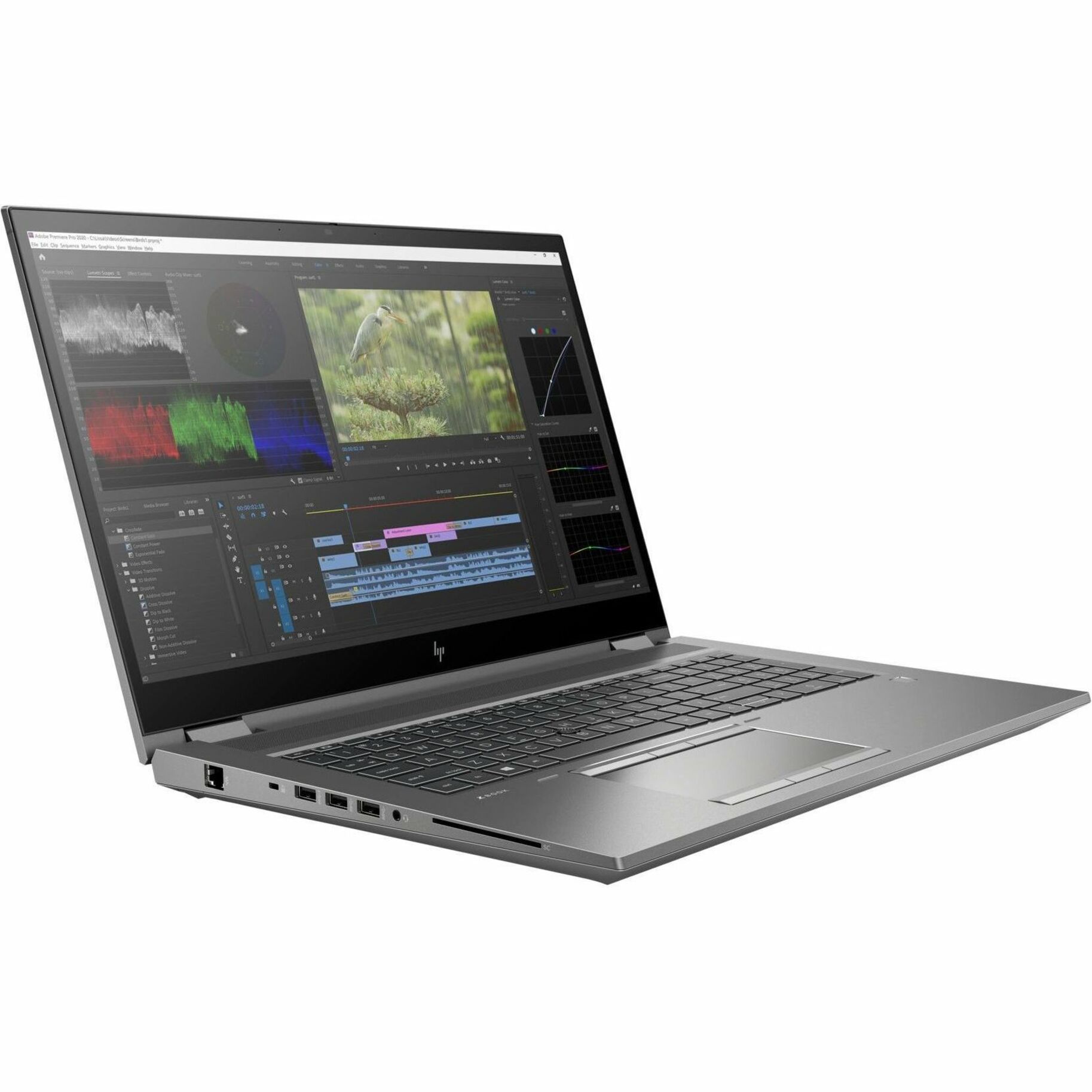 HP ZBook Fury G8 17.3" Mobile Workstation - Full HD - 60 Hz - Intel Core i5 11th Gen i5-11500H - 8 GB - 256 GB SSD - Silver - Refurbished - Intel WM590 Chip - 1920 x 1080 - In-plane Switching (IPS) Technology - Front Camera/Webcam - 14 Hours Battery Run Time - IEEE 802.11ax Wireless LAN Standard — alternate image2