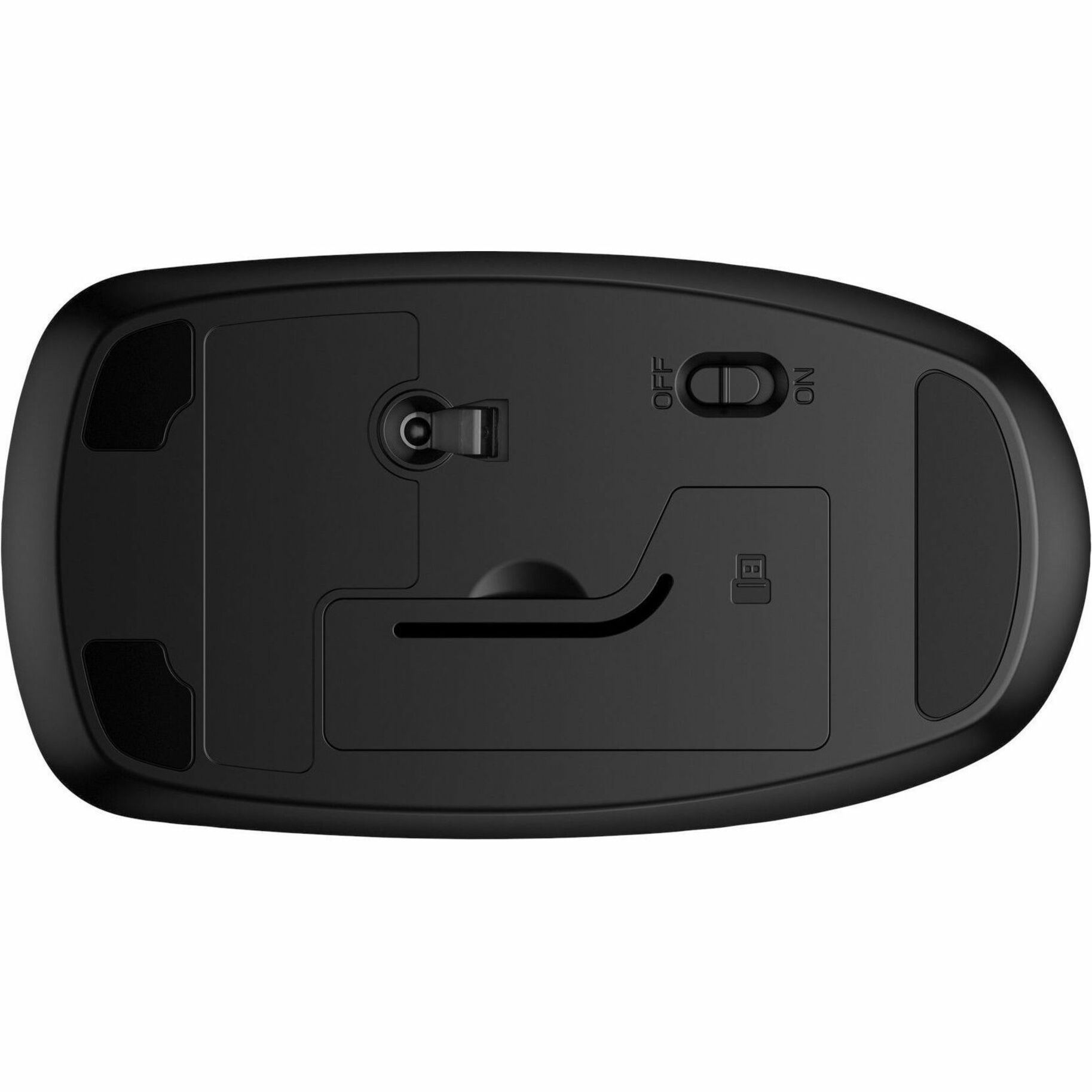HP 235 Slim Wireless Mouse (4E407UT) - Optical - Wireless - 32.81 ft - Radio Frequency - 2.40 GHz - USB Type A - 1600 dpi - Scroll Wheel - 3 Button(s) - 1 x AA Battery Supported - 1.5 Year Battery Run Time — alternate image1