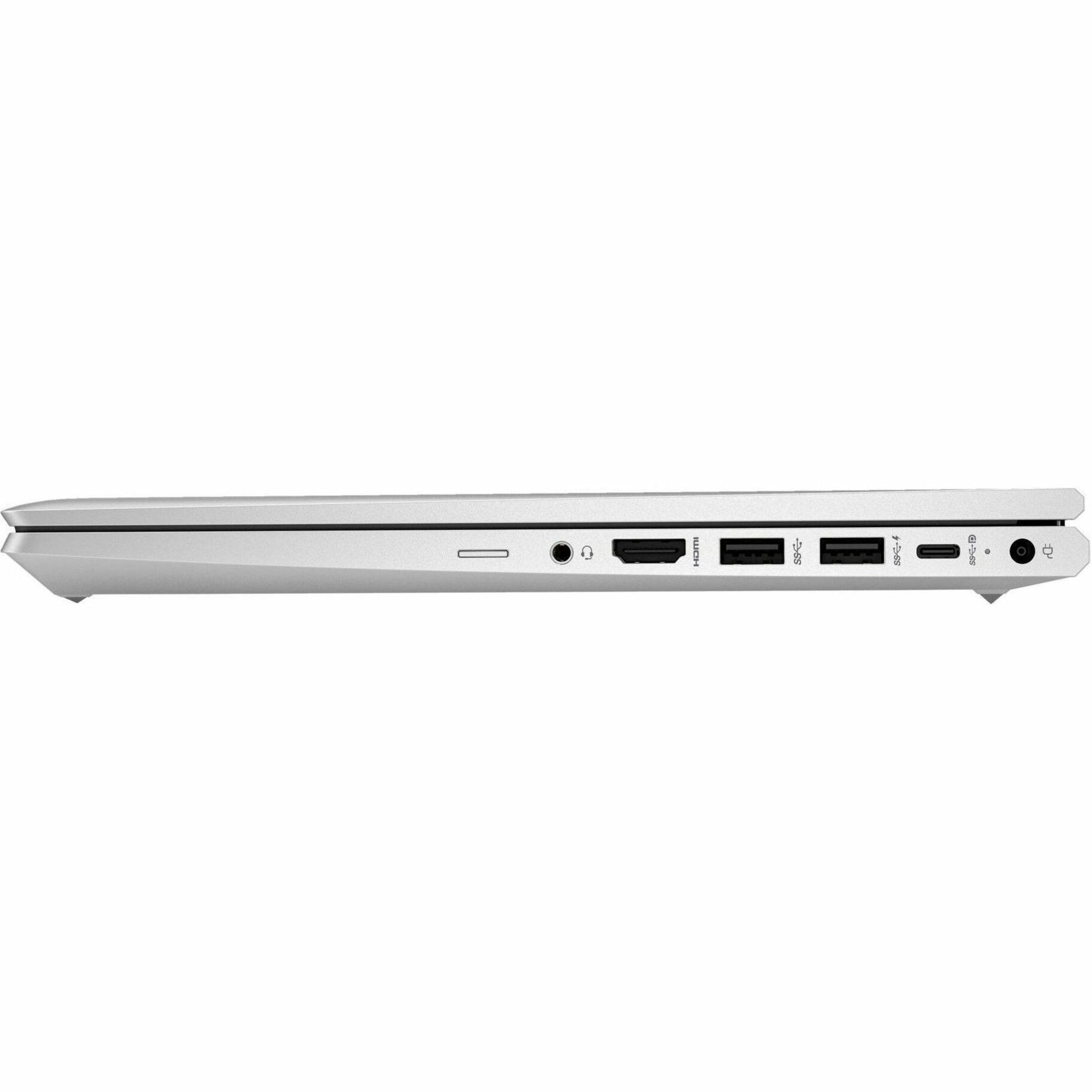 HP EliteBook 645 G10 14" Notebook - Full HD - AMD Ryzen 5 7530U - 16 GB - 256 GB SSD - Pike Silver Aluminum - AMD Chip - LTE-Advanced Pro - 1920 x 1080 - Windows 11 Pro - AMD Radeon Graphics - In-plane Switching (IPS) Technology - Front Camera/Webcam - 4G - IEEE 802.11ax Wireless LAN Standard — left