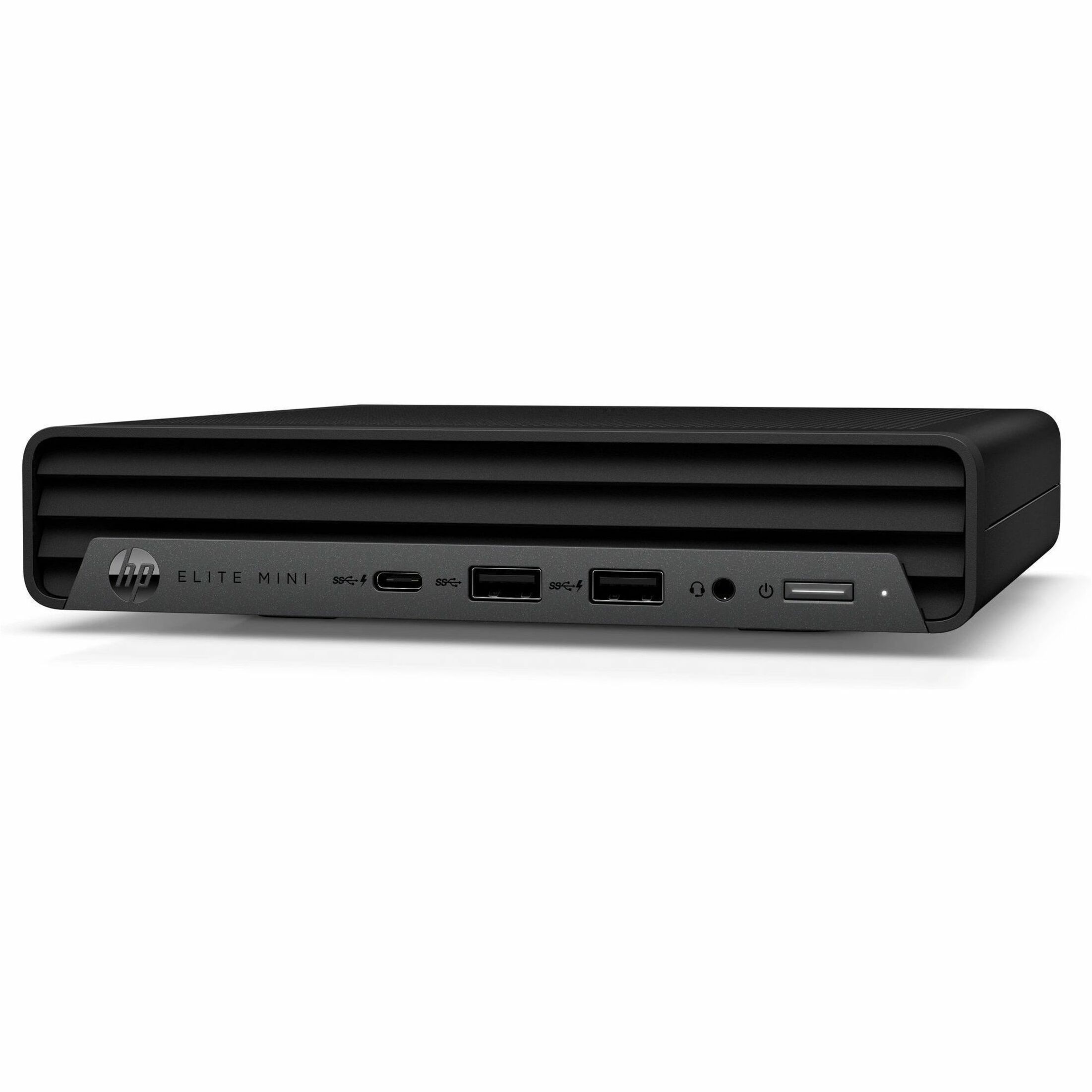 HP Elite Mini 600 G9 Desktop Computer - Intel Core i7 13th Gen i7-13700T - vPro Technology - 32 GB - 512 GB SSD - Desktop Mini - Intel Q670 Chip - Windows 11 Pro - Intel UHD Graphics 770 DDR5 SDRAM - IEEE 802.11ax Wireless LAN - 90 W — left