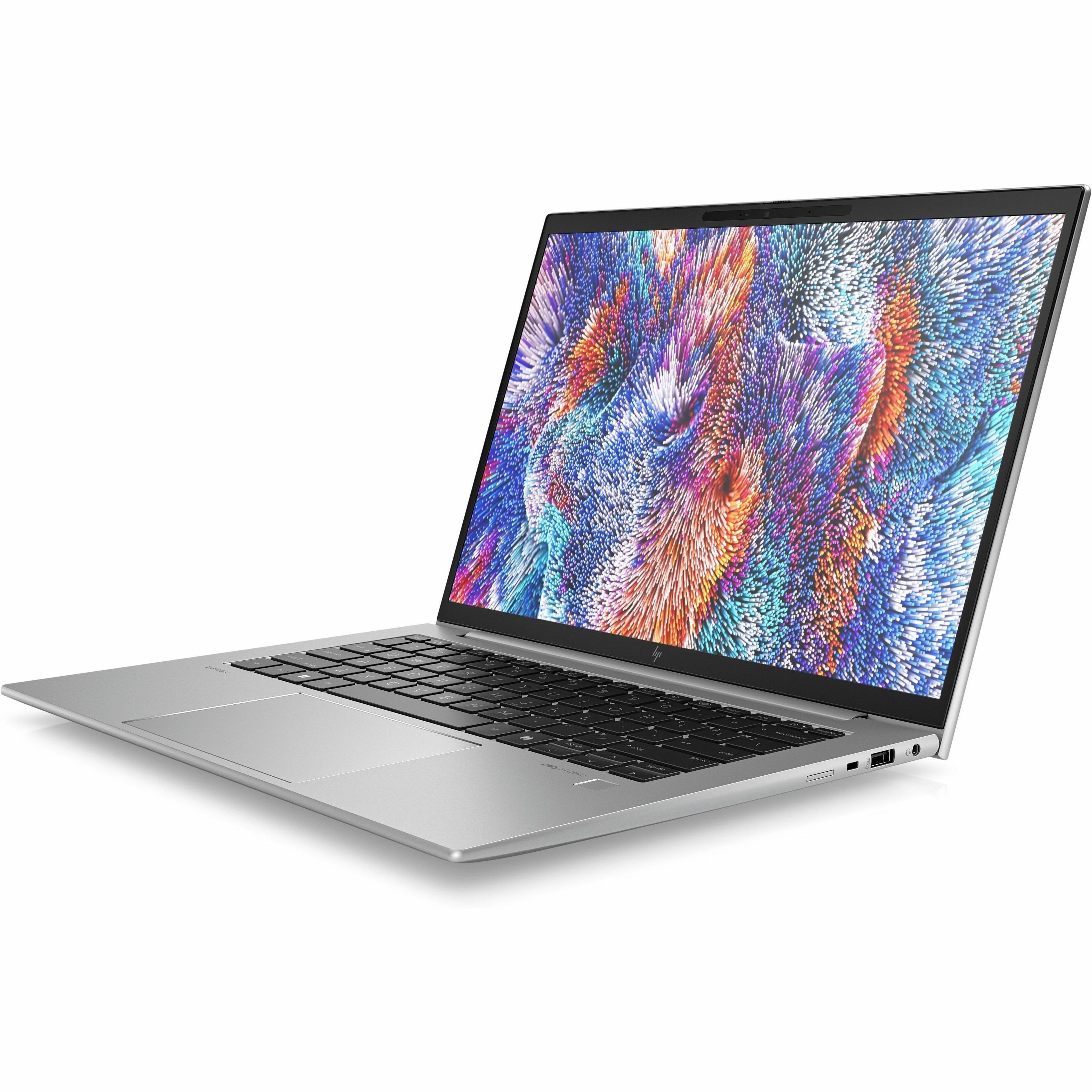 HP ZBook Firefly G11 A 14" Mobile Workstation - WUXGA - 60 Hz - AMD Chip - 1920 x 1200 - In-plane Switching (IPS) Technology - Front Camera/Webcam - IEEE 802.11ax Wireless LAN Standard — alternate image2