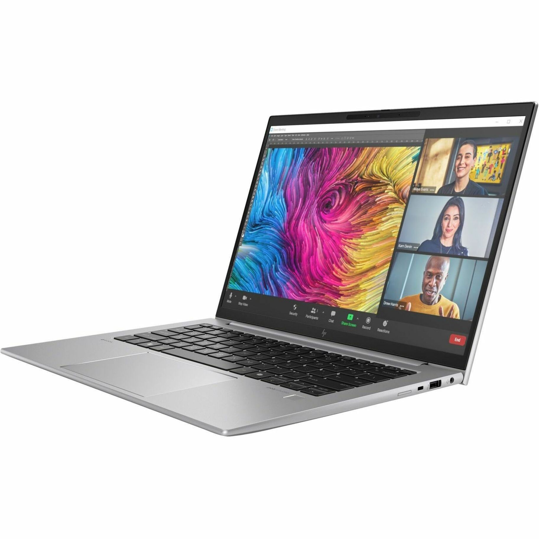 HP ZBook Firefly G11 14" Mobile Workstation - WUXGA - Intel Core Ultra 7 165U - vPro Technology - 32 GB - 512 GB SSD - Intel Chip - 1920 x 1200 - Windows 11 Pro - Intel - In-plane Switching (IPS) Technology - Front Camera/Webcam - IEEE 802.11ax Wireless LAN Standard — alternate image1