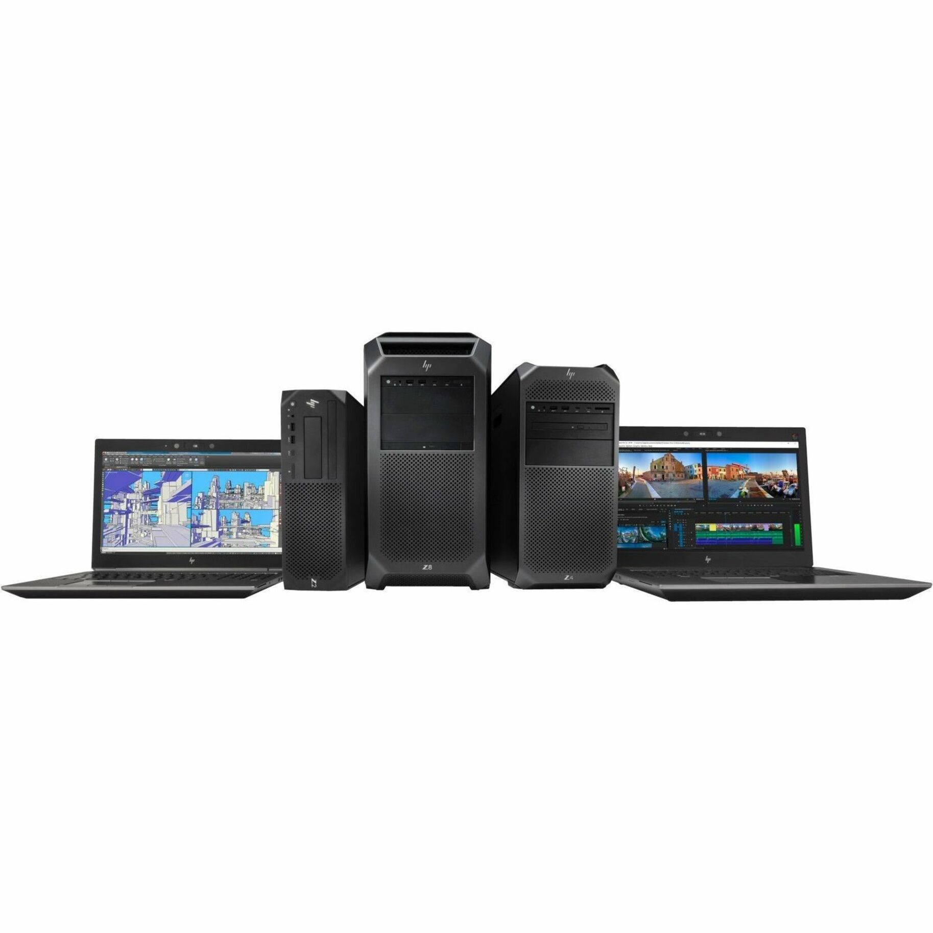 HP Z4 G4 Workstation - Xeon W-2223 - 8 GB - Mini-tower - Black - Intel C422 Chip - Serial ATA/600 Controller - 0, 1, 5, 10 RAID Levels - Gigabit Ethernet — alternate image5