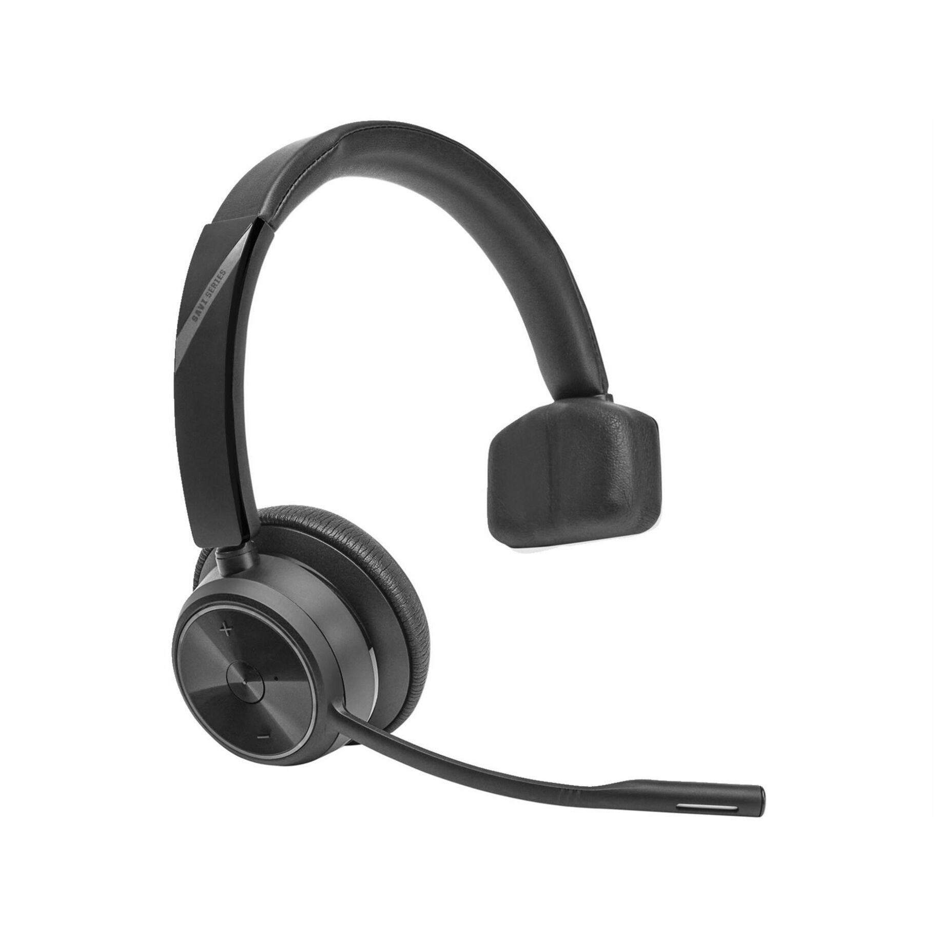 Poly Savi 7310 UC Monaural DECT 1920-1930 MHz Headset - Mono - Wireless - DECT - 449.5 ft - Over-the-head, On-ear - Monaural - Noise Cancelling Microphone - Noise Canceling - Black