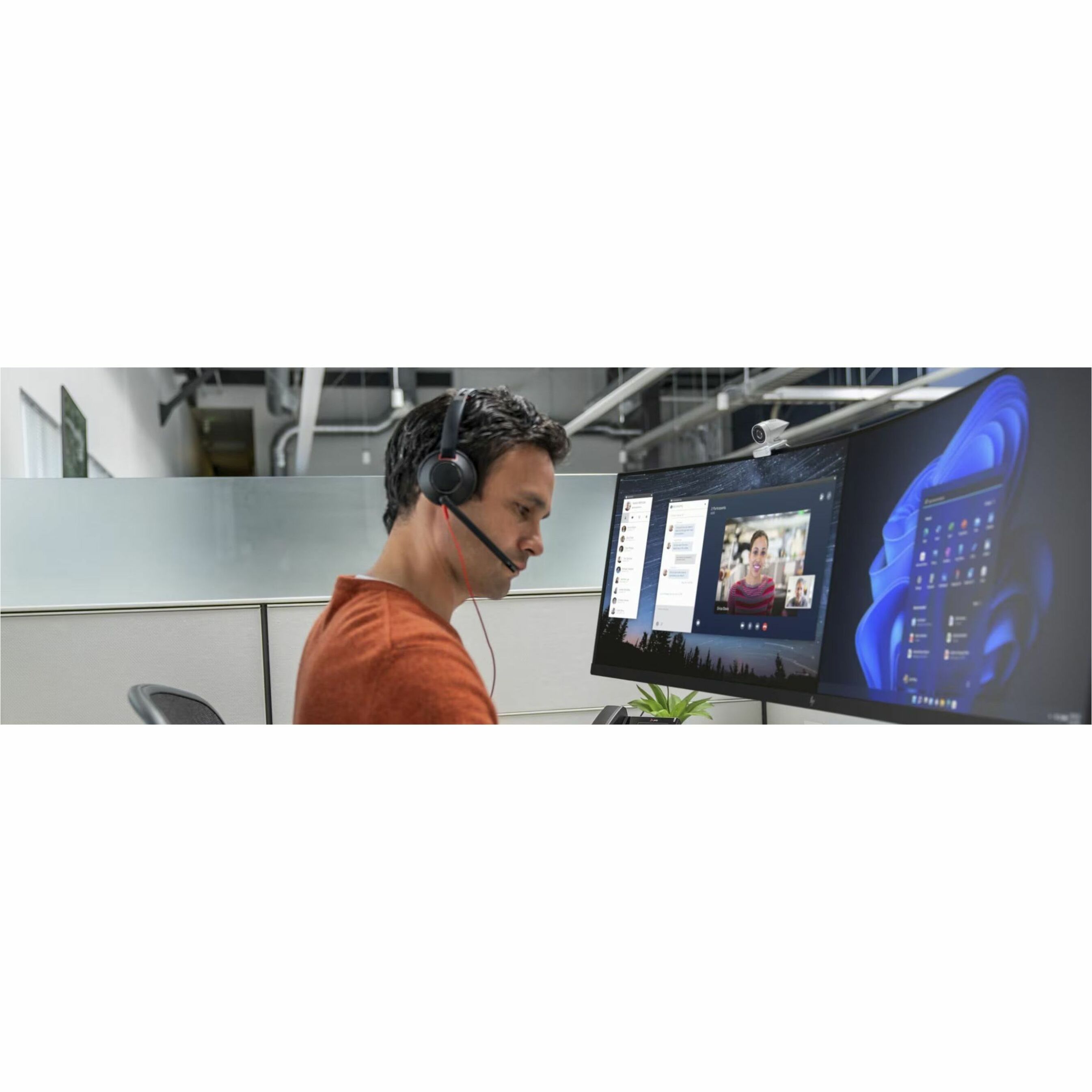 Poly Blackwire 5210 Monaural USB-A Headset TAA (Bulk) - Microsoft Teams Certification - Mono - USB Type A, Mini-phone (3.5mm) - Wired - 32 Ohm - On-ear, Behind-the-head - Monaural - Supra-aural - 7.10 ft Cable - Noise Cancelling, Omni-directional Microphone - Noise Canceling - Black - TAA Compliant — life style