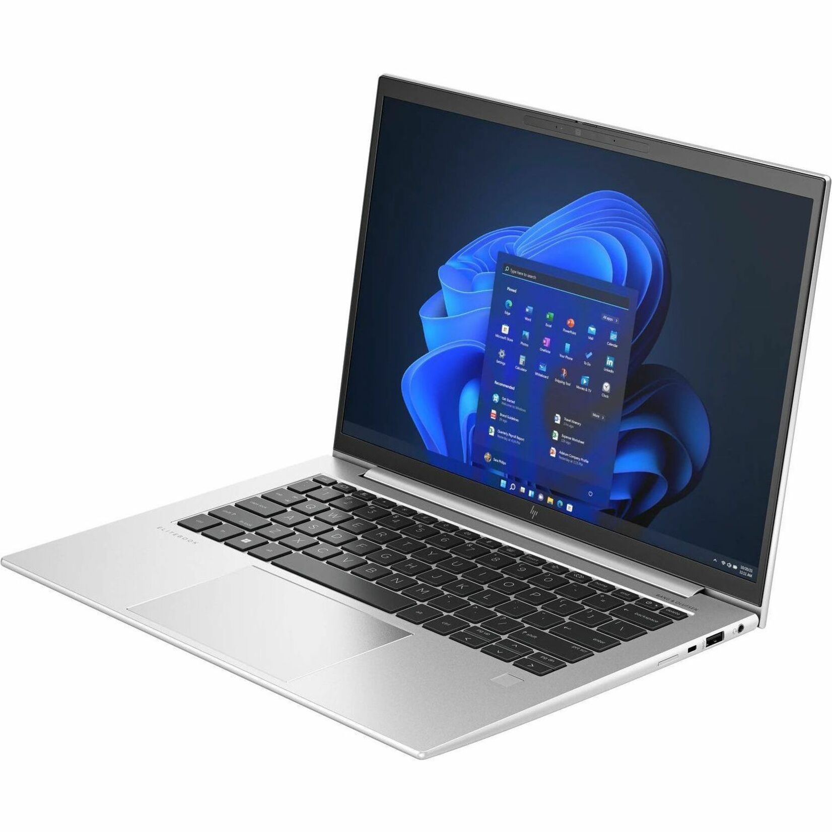 HP EliteBook 1040 G10 14" Notebook - WQXGA - 120 Hz - Intel Core i7 13th Gen i7-1365U - 16 GB - 512 GB SSD - Intel Chip - 2560 x 1600 - In-plane Switching (IPS) Technology - Front Camera/Webcam - IEEE 802.11ax Wireless LAN Standard — alternate image3