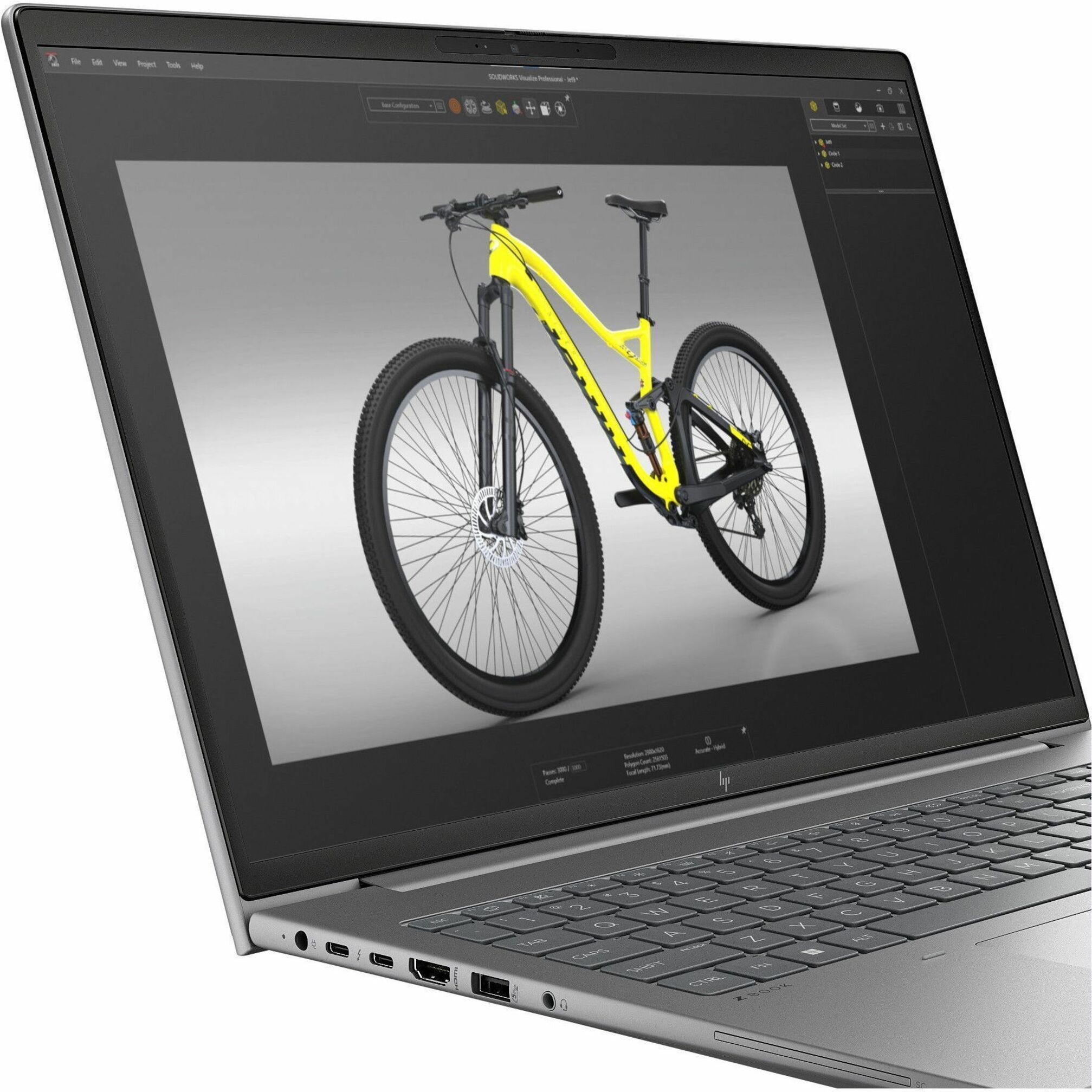 HP ZBook Power G11 A 16" Mobile Workstation - AMD Ryzen 7 8845HS - 32 GB - 1 TB SSD - AMD Chip - In-plane Switching (IPS) Technology, Eyesafe - IEEE 802.11ax Wireless LAN Standard - Wi-Fi 6E — alternate image2
