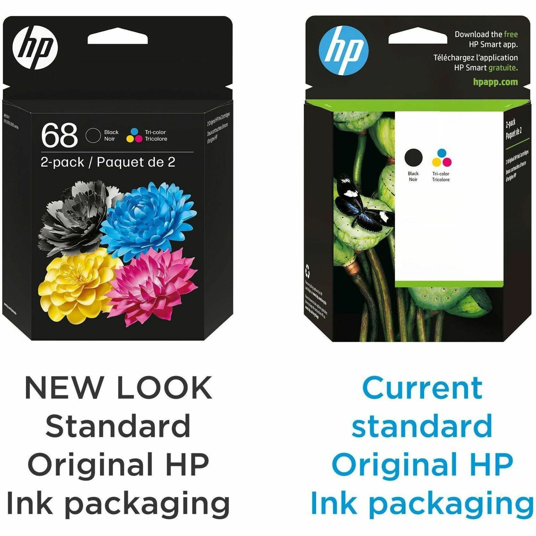 HP 68 Original Standard Yield Inkjet Ink Cartridge - Black, Tri-color, Cyan, Magenta, Yellow - 2 Pack - 160 Pages, 120 Pages — alternate image12