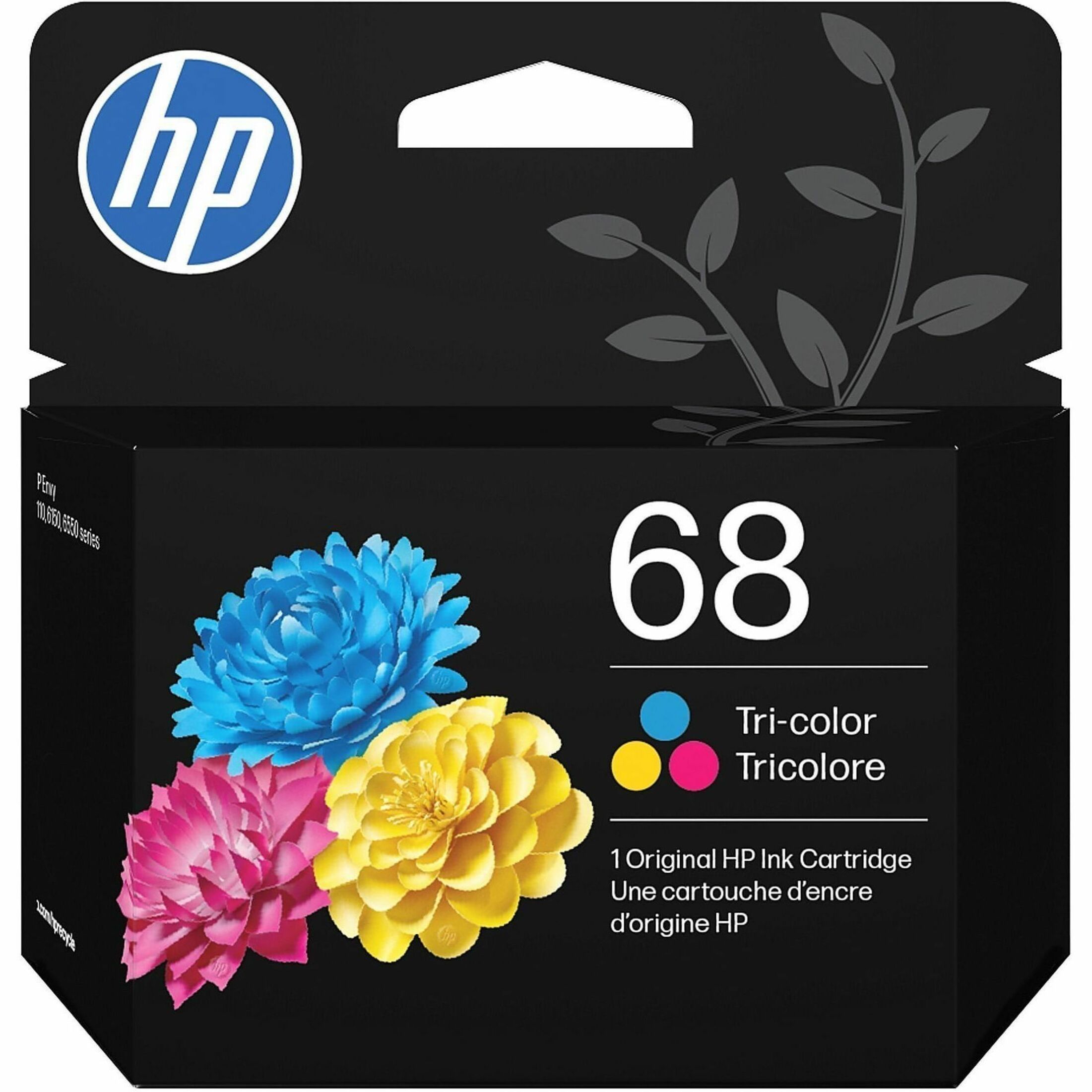 HP 68 Original Standard Yield Inkjet Ink Cartridge - Tri-color, Cyan, Magenta, Yellow - 1 Each - 120 Pages