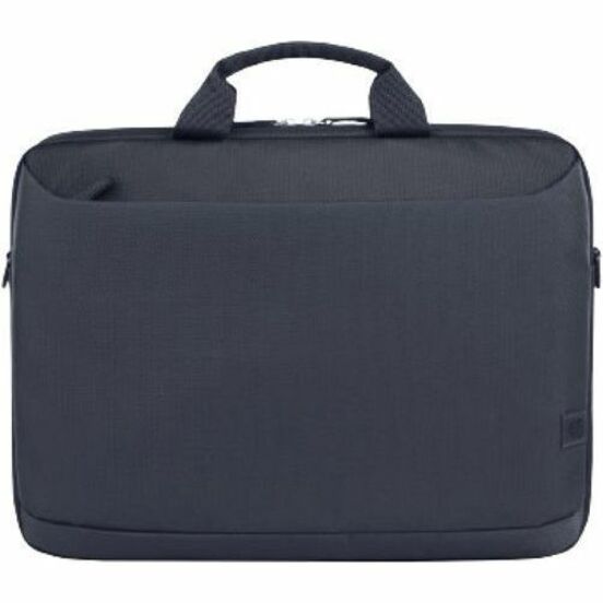 HP Everyday Carrying Case (Briefcase) for 14" to 14.1" Notebook - Odyssey Gray - Water Resistant, Bump Resistant, Scratch Resistant - 600D Polyester, Fabric, Expanded Polyethylene Foam (EPE), Plastic Body - Polyester Exterior Material - Shoulder Strap, Trolley Strap - 2.11 gal Volume Capacity — frontmaximum