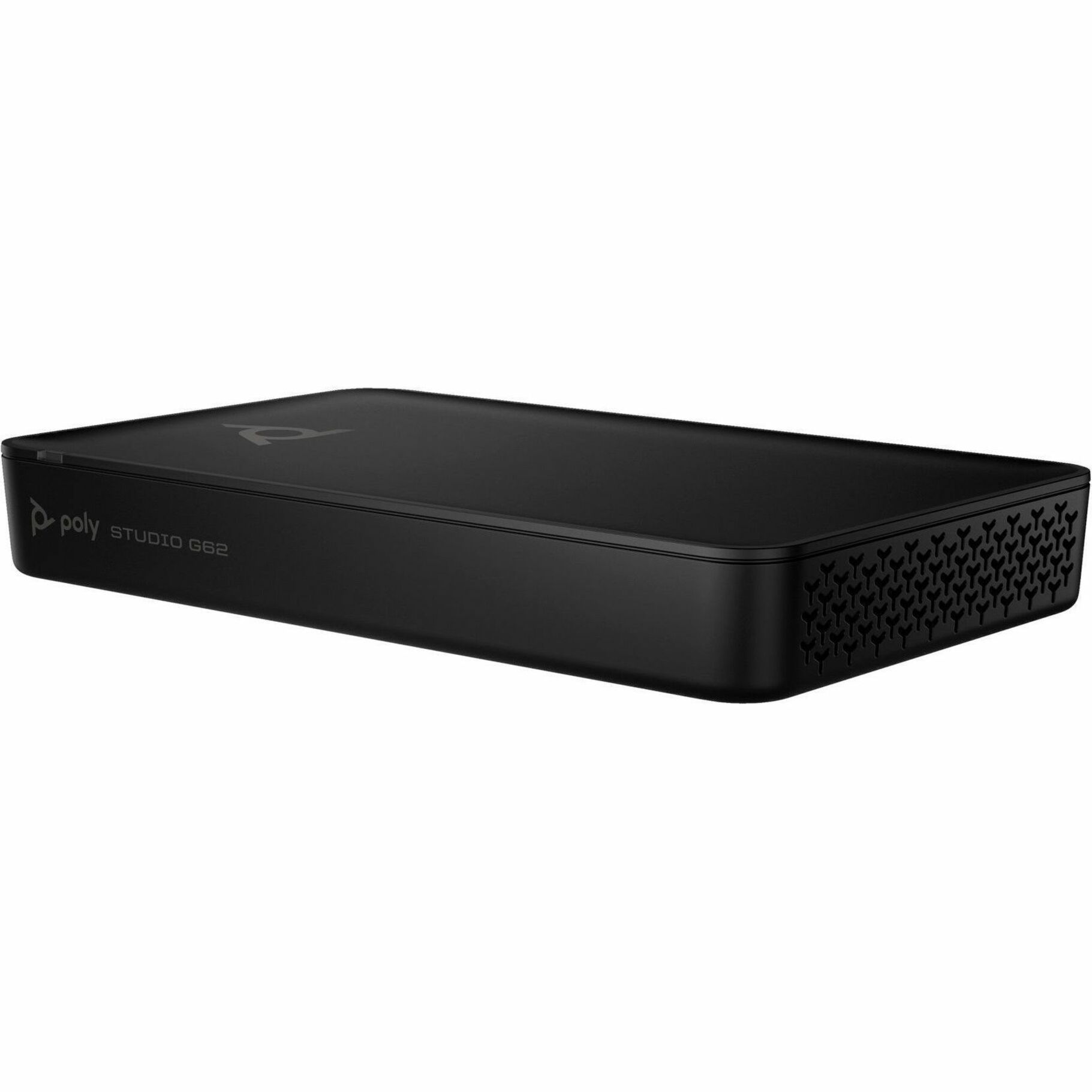 Poly Studio G62 Video Conferencing System With Mounting Plate Kit GSA/TAA JITC - For Video Conferencing - Large Room Size Supported - 3840 x 2160 Video (Live) - 3840 x 2160 Video (Content) - H.239, SIP, H.323, H.264 - 4K - 4K UHD - 60 fps - H.264 AVC, H.264 High Profile, H.265, H.264 SVC, H.263 - G.719, Siren 22, Siren 14, G.722.1, G.722, G.711, G.728, G.729a, G.722.1C - 2 x Network (RJ-45) - 1 x HDMI In - 2 x HDMI Out - USB - Gigabit Ethernet - Wireless LAN - TAA Compliant — alternate image1