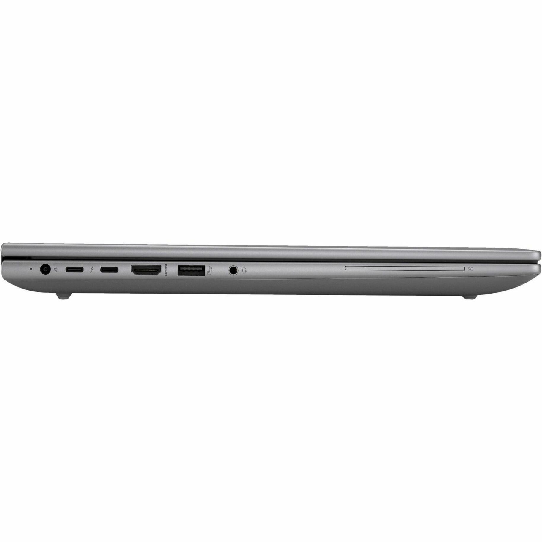HP ZBook Power G11 16" Touchscreen Mobile Workstation - WUXGA - Intel Core Ultra 9 185H - vPro Technology - 64 GB - 1 TB SSD - Intel Chip - 1920 x 1200 - Windows 11 Pro - NVIDIA RTX 2000 Ada Generation with 8 GB, Intel Arc Graphics - In-plane Switching (IPS) Technology, Eyesafe - Front Camera/Webcam - IEEE 802.11ax Wireless LAN Standard — right