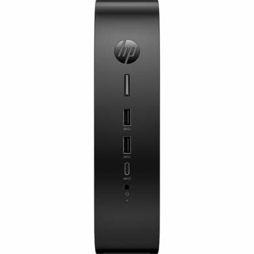 HP Elite t755 Thin Client Ryzen V2546 Hexa-core (6 Core) 3 GHz - TAA Compliant - AMD Chip - 16 GB RAM DDR4 SDRAM - 256 GB SSD - Gigabit Ethernet - HP ThinPro - DisplayPort - Network (RJ-45) - 7 Total USB Port(s) - 2 USB 2.0 Port(s) - USB Type-C - 90 W