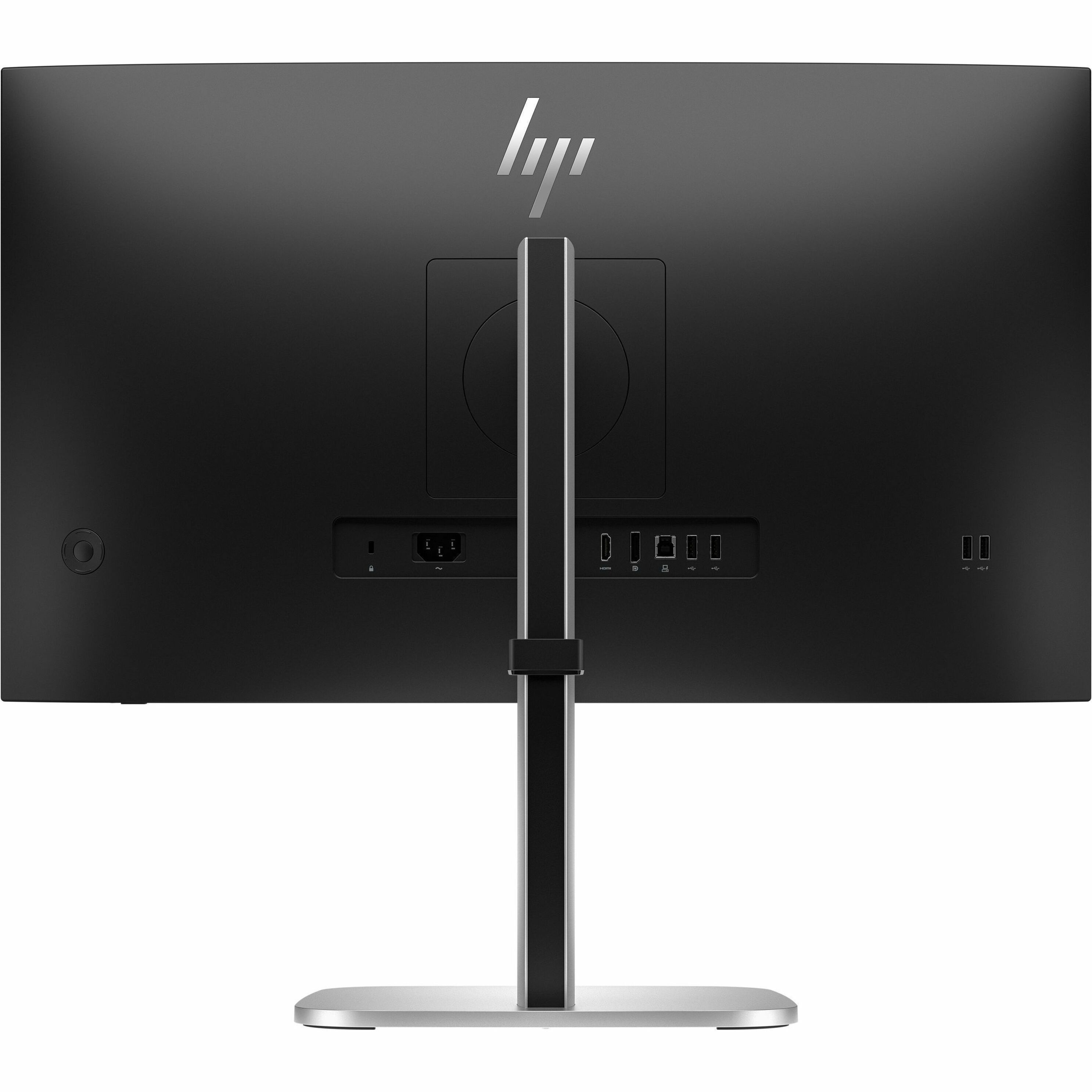 HP 527pq 27" Class WQHD LED Monitor - 16:9 - Black - 27" Viewable - In-plane Switching (IPS) Technology - LED Backlight - 2560 x 1440 - 350 Nit - 5 ms - 100 Hz Refresh Rate - Swivel, Height, Pivot, Tilt - HDMI - DisplayPort - VESA Mount Compatible - USB Hub — rear