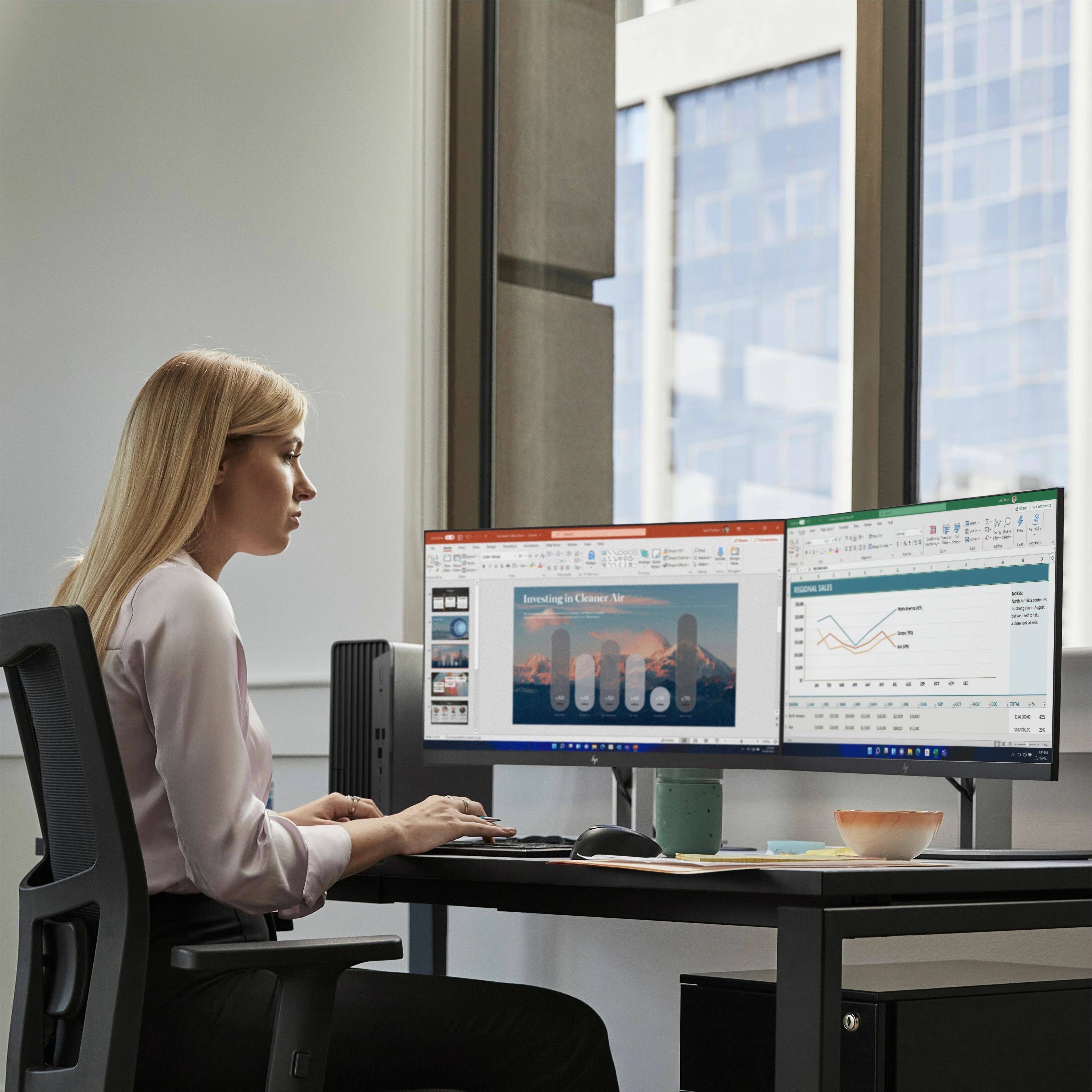 HP Pro SFF 400 G9 Desktop Computer - Intel Core i7 14th Gen i7-14700 - 64 GB - Small Form Factor - Intel Q670 Chip — alternate image2