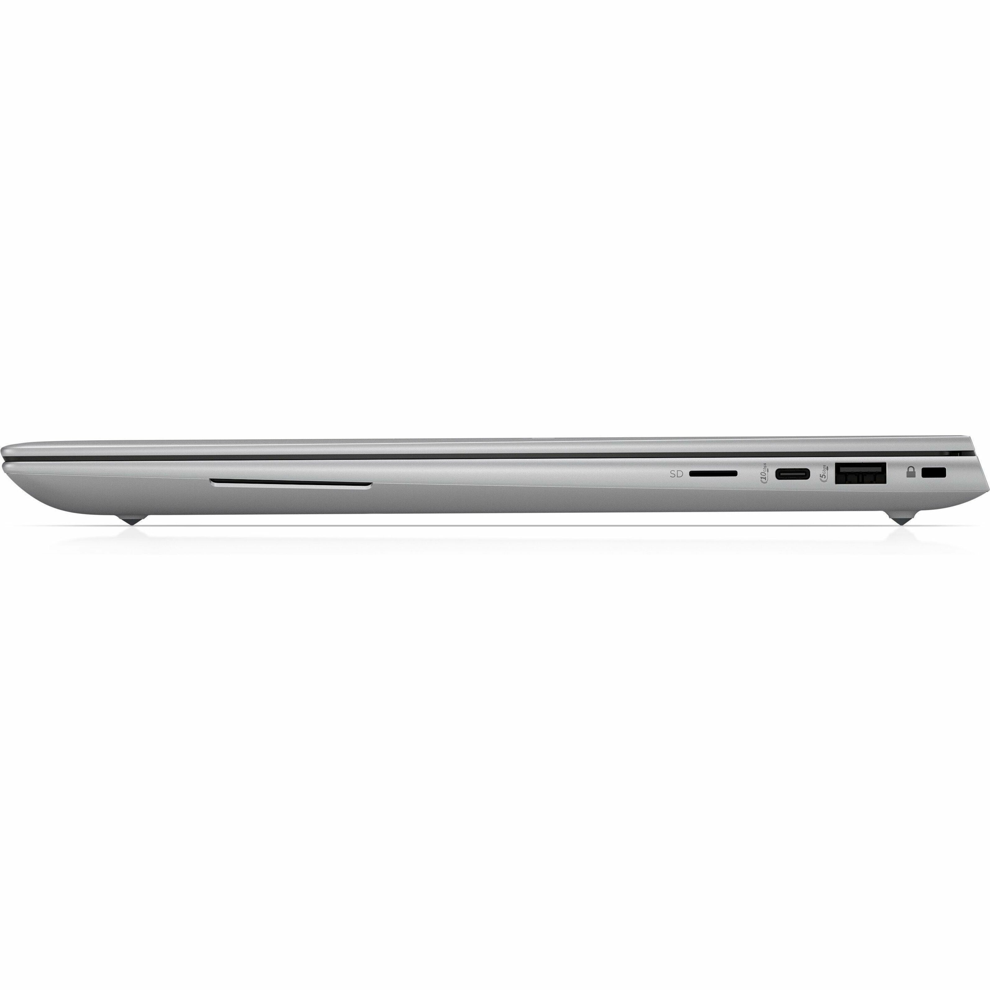 HP ZBook Studio G11 16" Mobile Workstation - WQUXGA - Intel Core Ultra 7 155H - 32 GB - 1 TB SSD - English, French Keyboard - Smart Buy - Intel Chip - 3840 x 2400 - Windows 11 Pro - NVIDIA RTX 2000 Ada with 8 GB, Intel Arc Graphics - In-plane Switching (IPS) Technology, DreamColor - Front Camera/Webcam - IEEE 802.11be Wireless LAN Standard — left