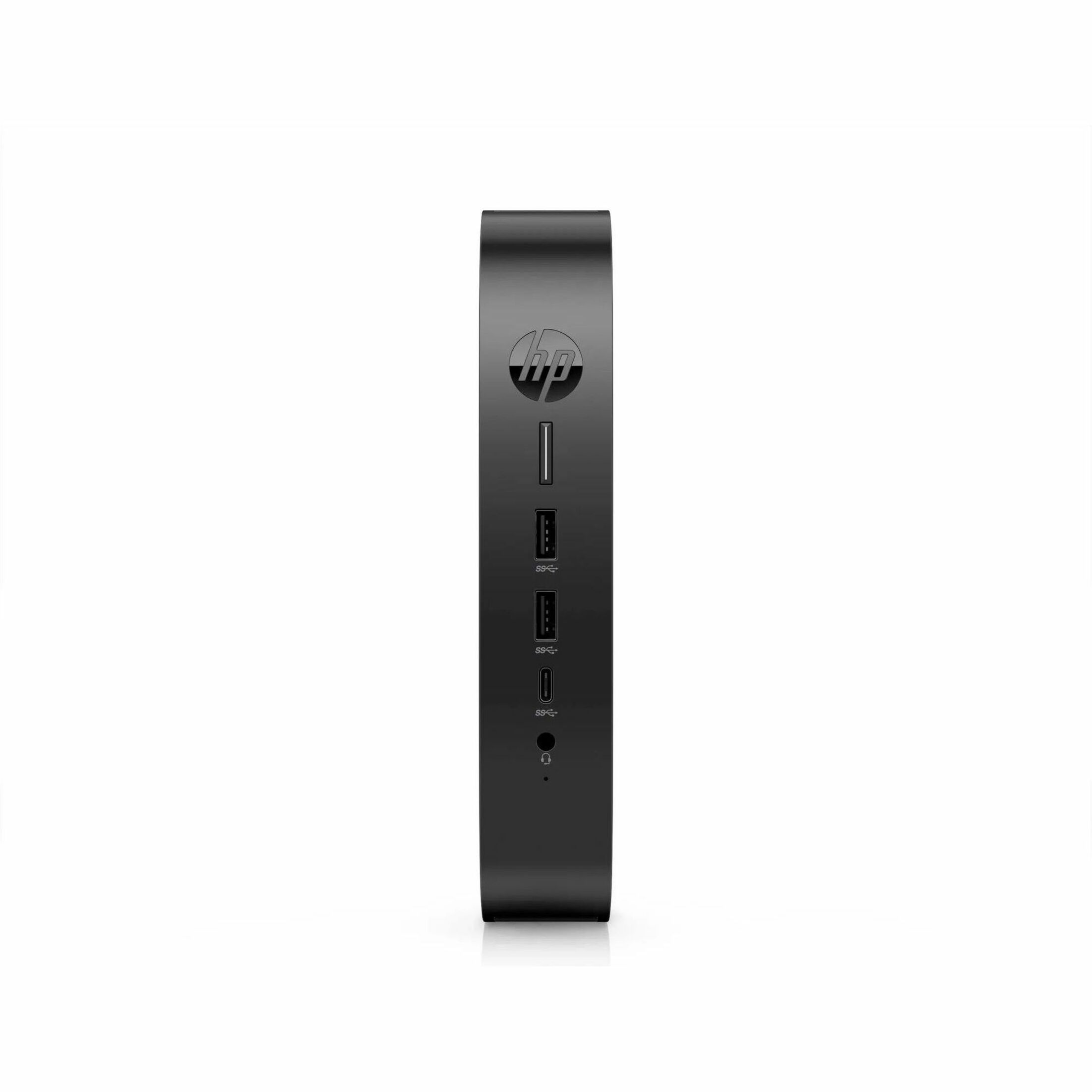 HP Elite t655 Thin Client Ryzen R2314 Quad-core (4 Core) 2.10 GHz - TAA Compliant - AMD Chip - 16 GB RAM DDR4 SDRAM - DDR4-3200/PC4-25600 - 256 GB SSD - Gigabit Ethernet - Windows 10 IoT Enterprise - IEEE 802.11ax - Bluetooth 5.3 - DisplayPort - Network (RJ-45) - 7 Total USB Port(s) - 2 USB 2.0 Port(s) - USB Type-C - 45 W — front