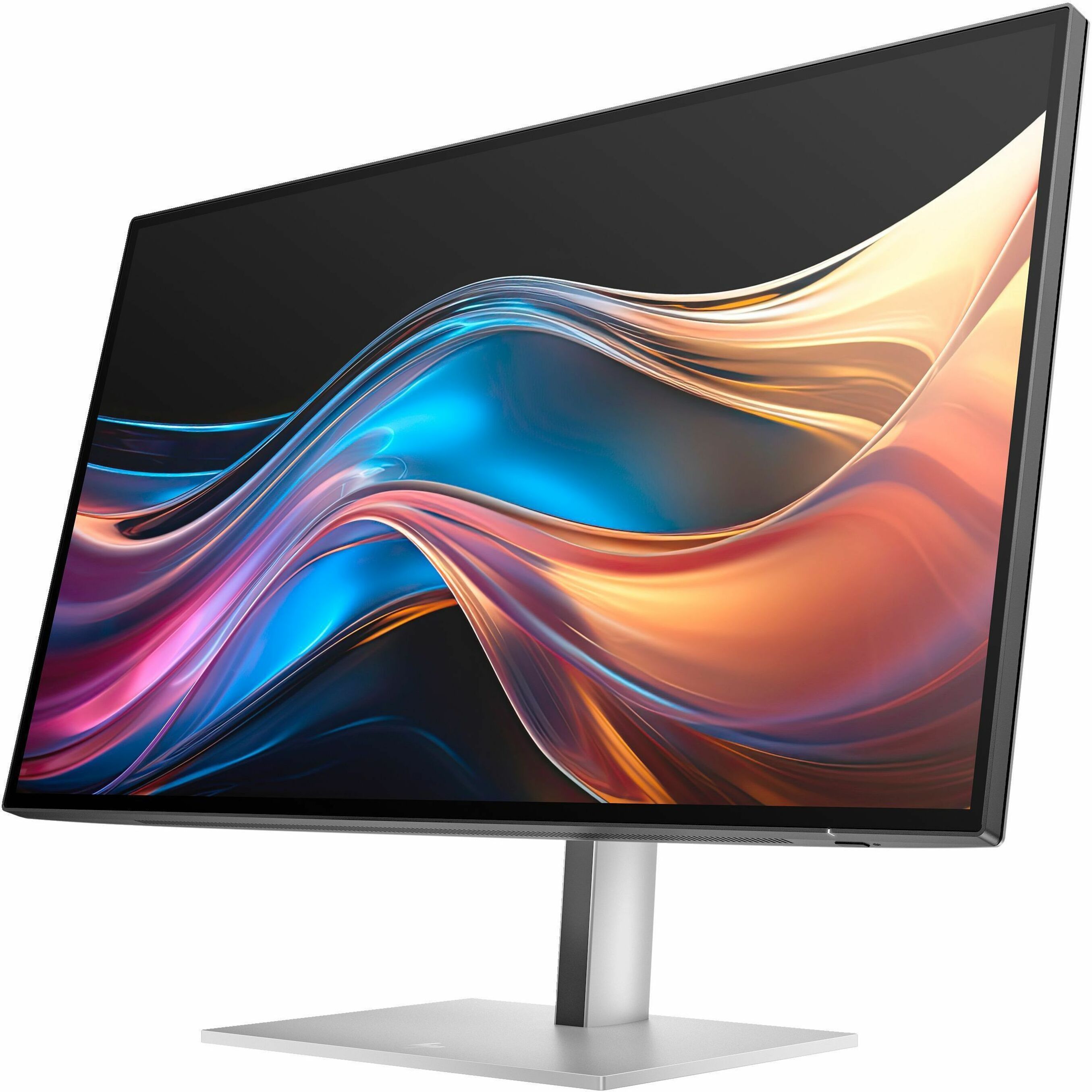 HP 727pq 27" Class WQHD LED Monitor - 16:9 - Natural Silver - 27" Viewable - In-plane Switching (IPS) Black Technology - Edge LED Backlight - 2560 x 1440 - FreeSync Premium - 400 Nit - 5 ms - 120 Hz Refresh Rate - Swivel, Height, Pivot, Tilt - USB Type-C - HDMI - DisplayPort - VESA Mount Compatible - USB Hub — alternate image1