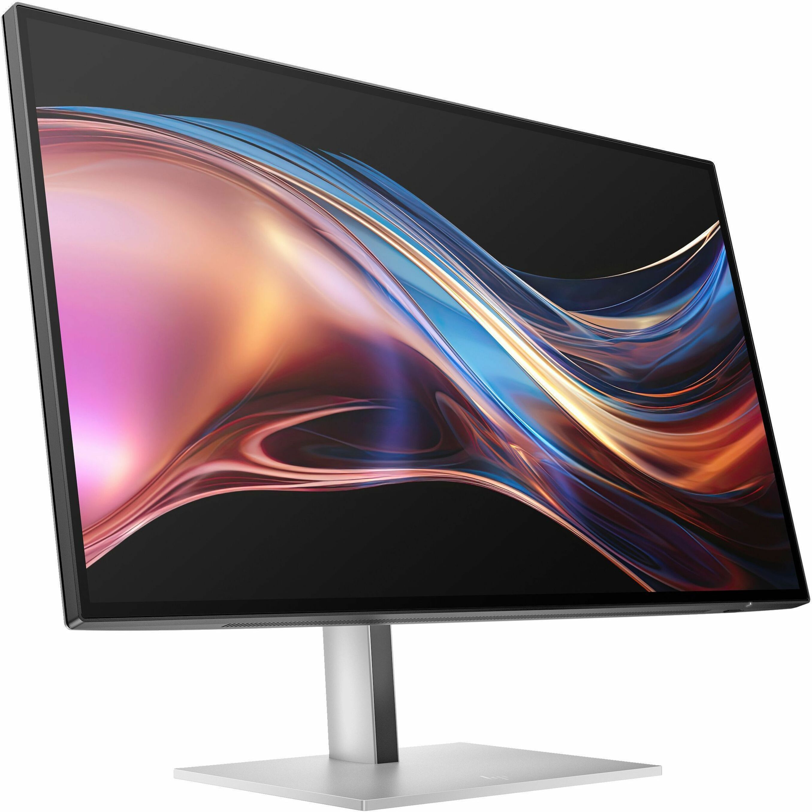 HP 727pu 27" Class WQHD LED Monitor - 16:9 - Natural Silver - 27" Viewable - In-plane Switching (IPS) Black Technology - Edge LED Backlight - 2560 x 1440 - FreeSync Premium - 400 Nit - 5 ms - 120 Hz Refresh Rate - Swivel, Height, Pivot, Tilt - USB Type-C - HDMI - DisplayPort - VESA Mount Compatible - USB Hub, KVM Switch — right