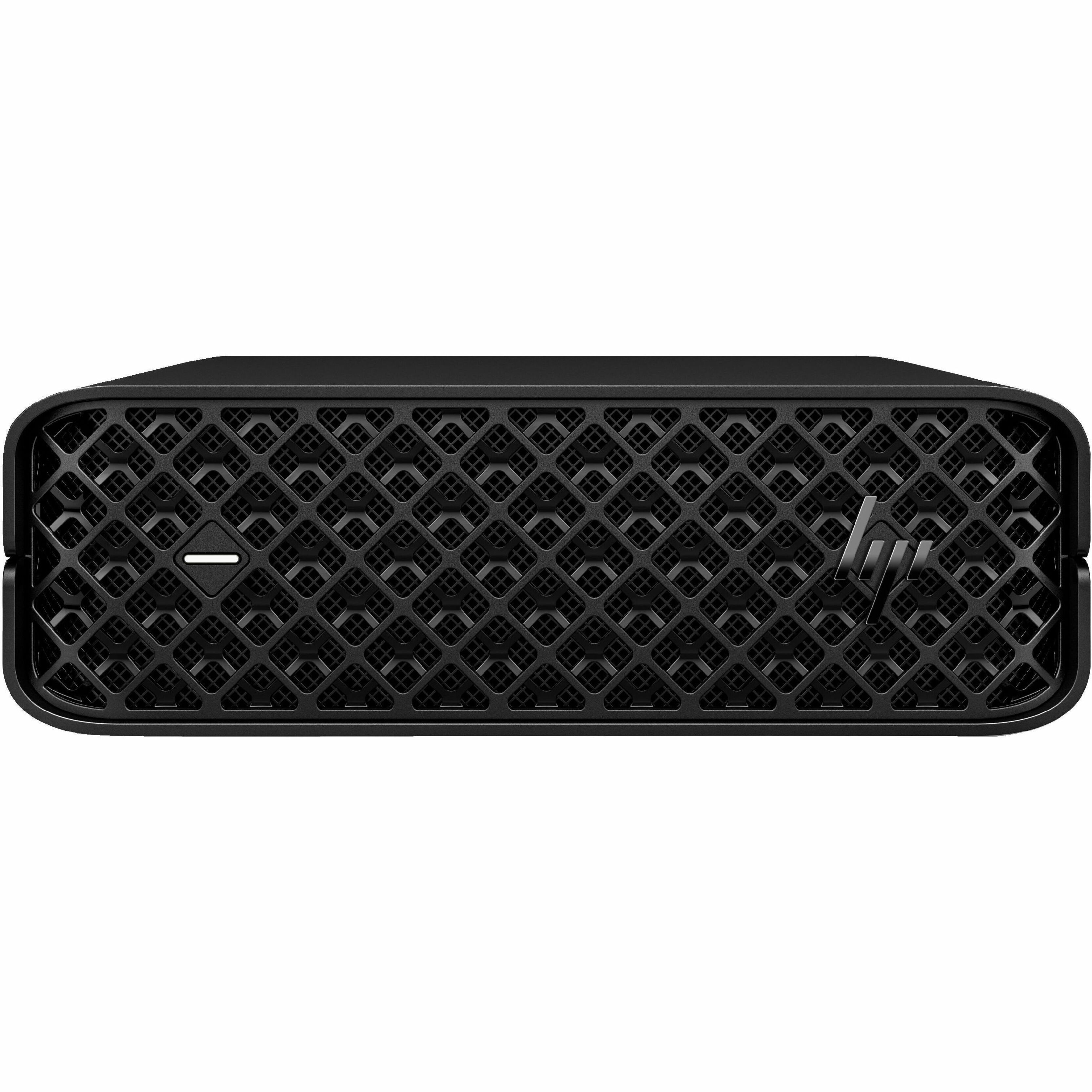 HP Z2 Mini G9 Workstation - 1 Core i9 13th Gen i9-13900K - vPro Technology - 32 GB - 512 GB SSD - Mini PC - Intel W680 Chip - NVMe Controller - 0, 1 RAID Levels - Gigabit Ethernet — front