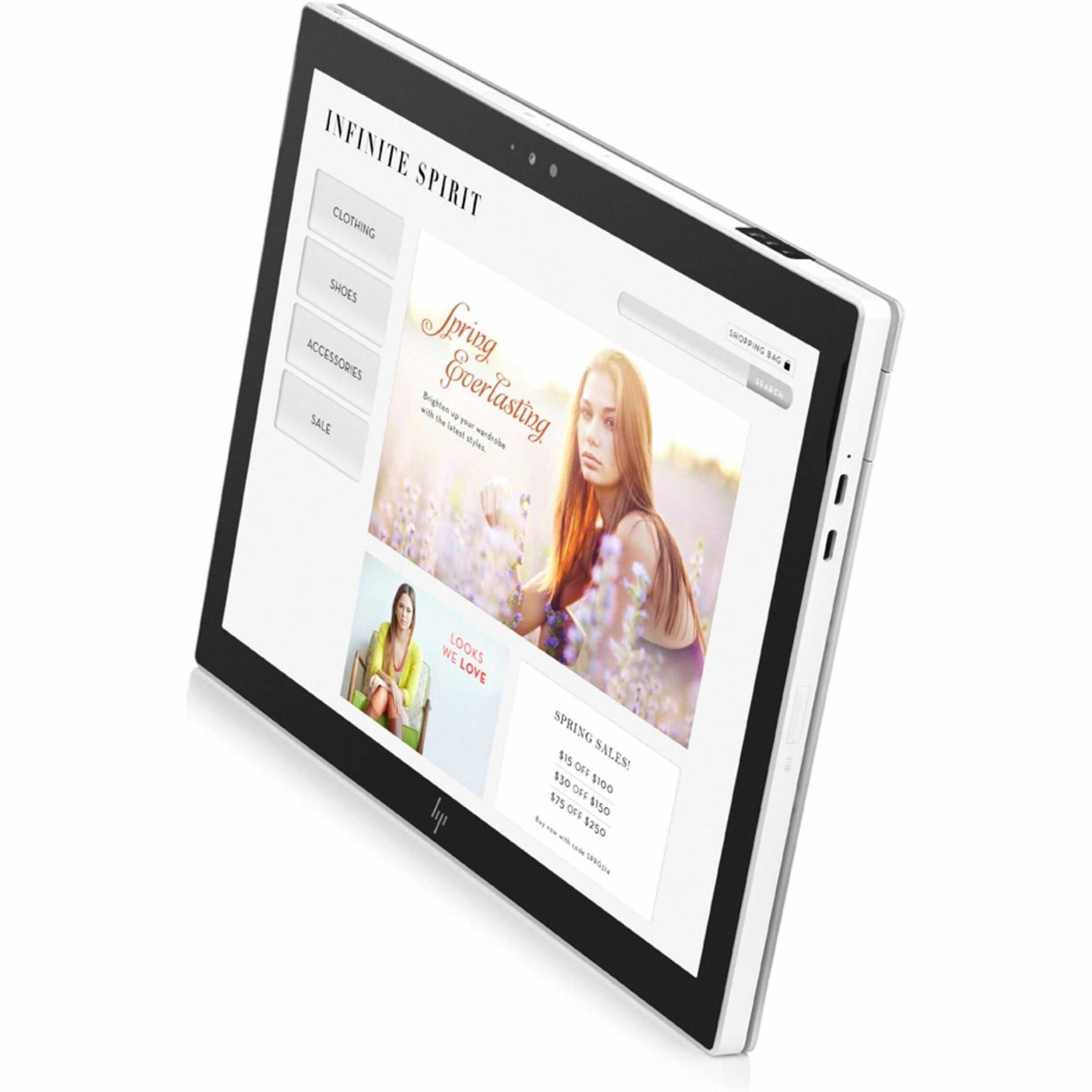 HP Engage Go Mobile POS Terminal - Core i5 i5-1140G7 - vPro Technology - 16 GB LPDDR4X - 256 GB SSD PCIe NVMe — alternate image1