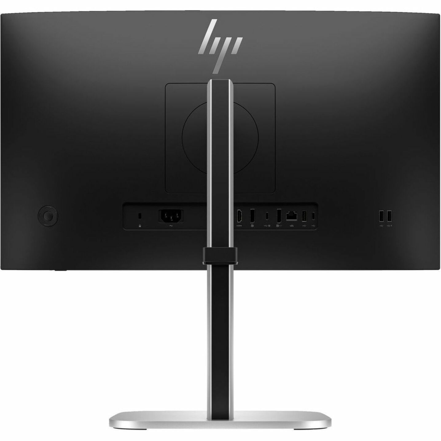 HP 524pu 24" Class Full HD LCD Monitor - 16:9 - Sleek Black, Silver - 23.8" Viewable - In-plane Switching (IPS) Technology - 1920 x 1080 - 350 Nit - 5 ms - 100 Hz Refresh Rate - USB Type-C — rear