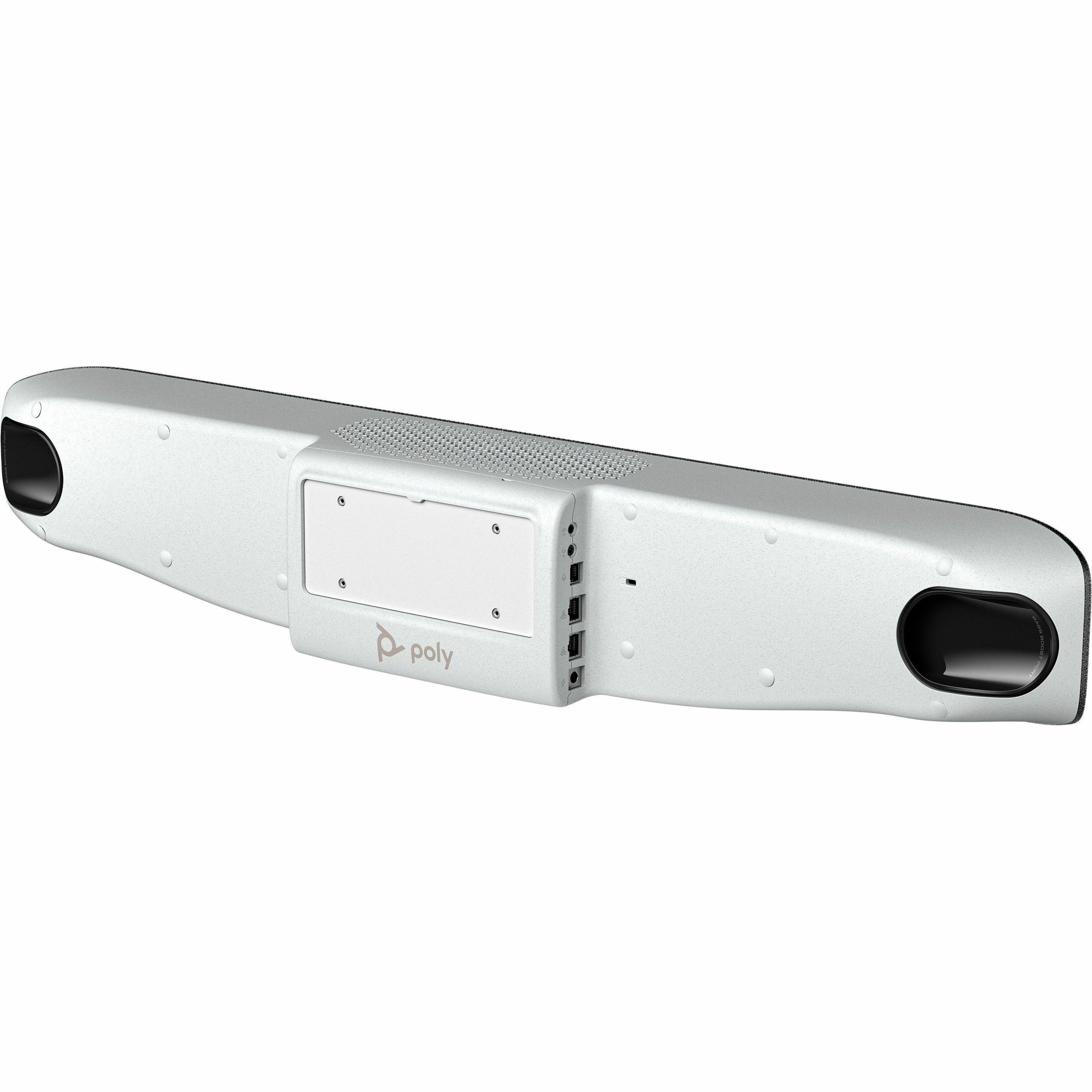 Poly Studio V72 Video Conferencing Camera - 20 Megapixel - USB Type C - TAA Compliant - 4K - 3840 x 2160 Video - 120° Angle - Wall - Network (RJ-45) - AI-powered — rear